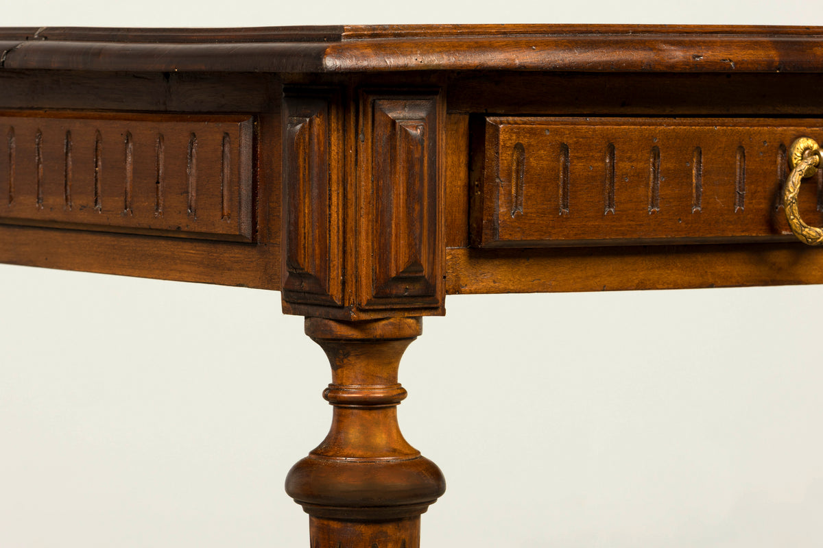 Late 19th Century French Napoleon III Walnut Writing Desk