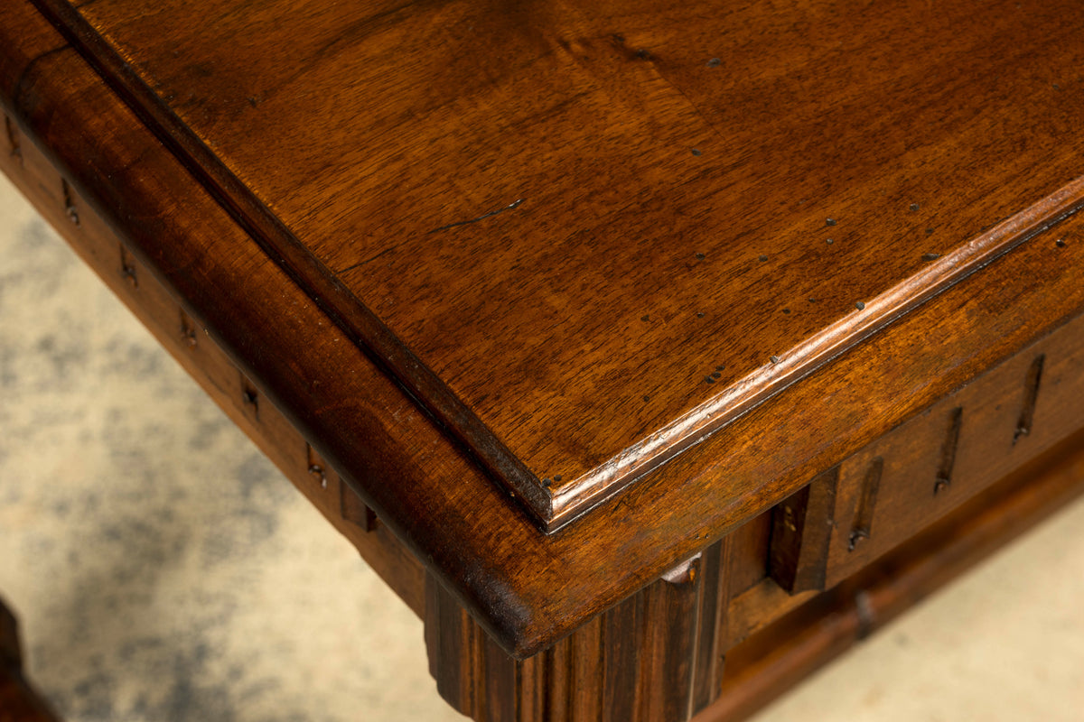 Late 19th Century French Napoleon III Walnut Writing Desk