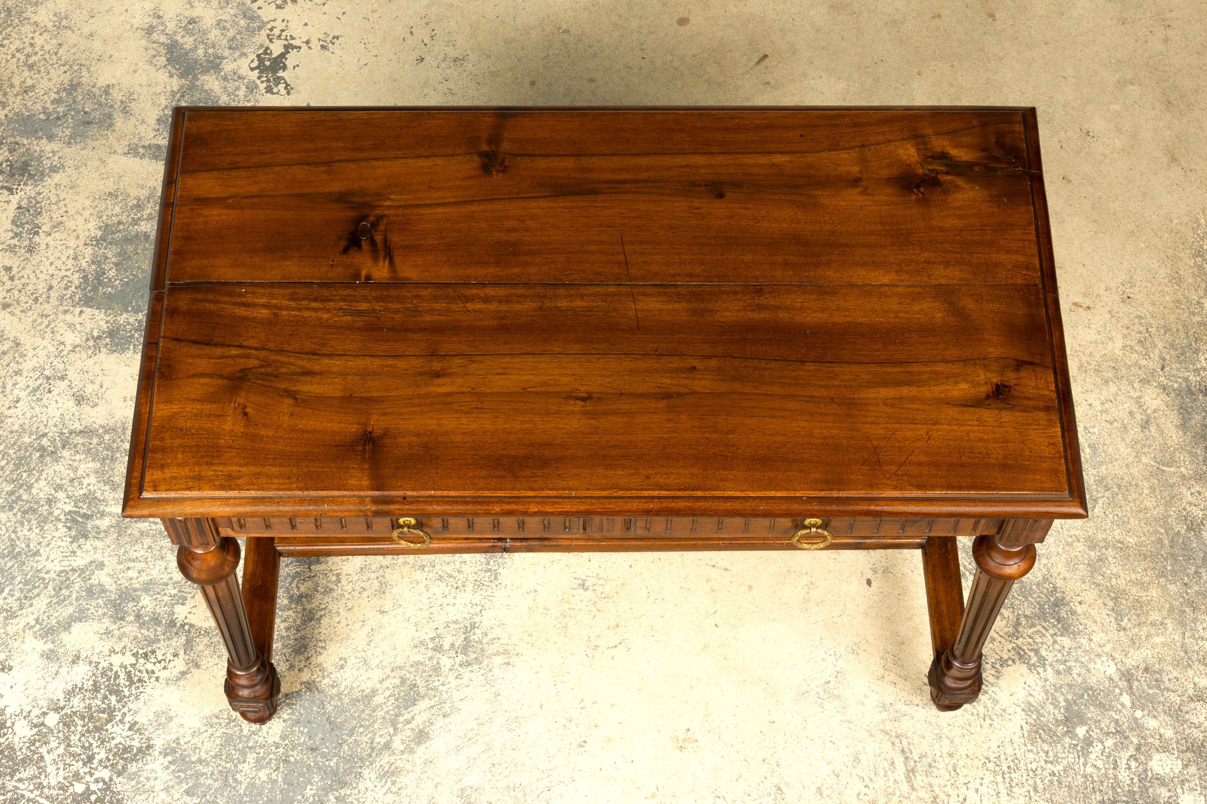 Late 19th Century French Napoleon III Walnut Writing Desk