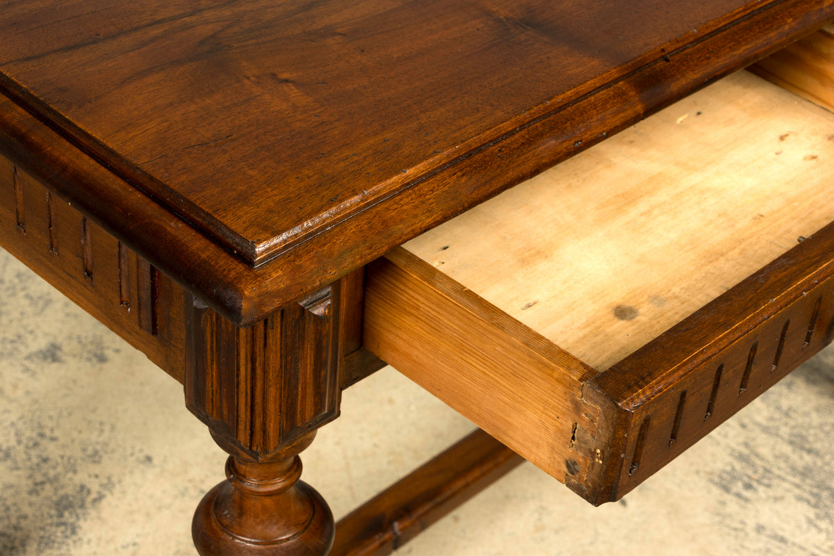 Late 19th Century French Napoleon III Walnut Writing Desk