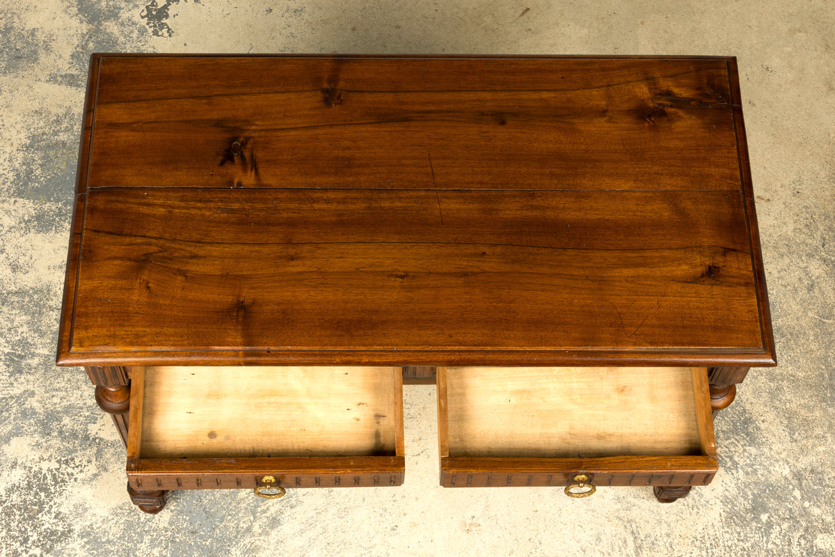 Late 19th Century French Napoleon III Walnut Writing Desk
