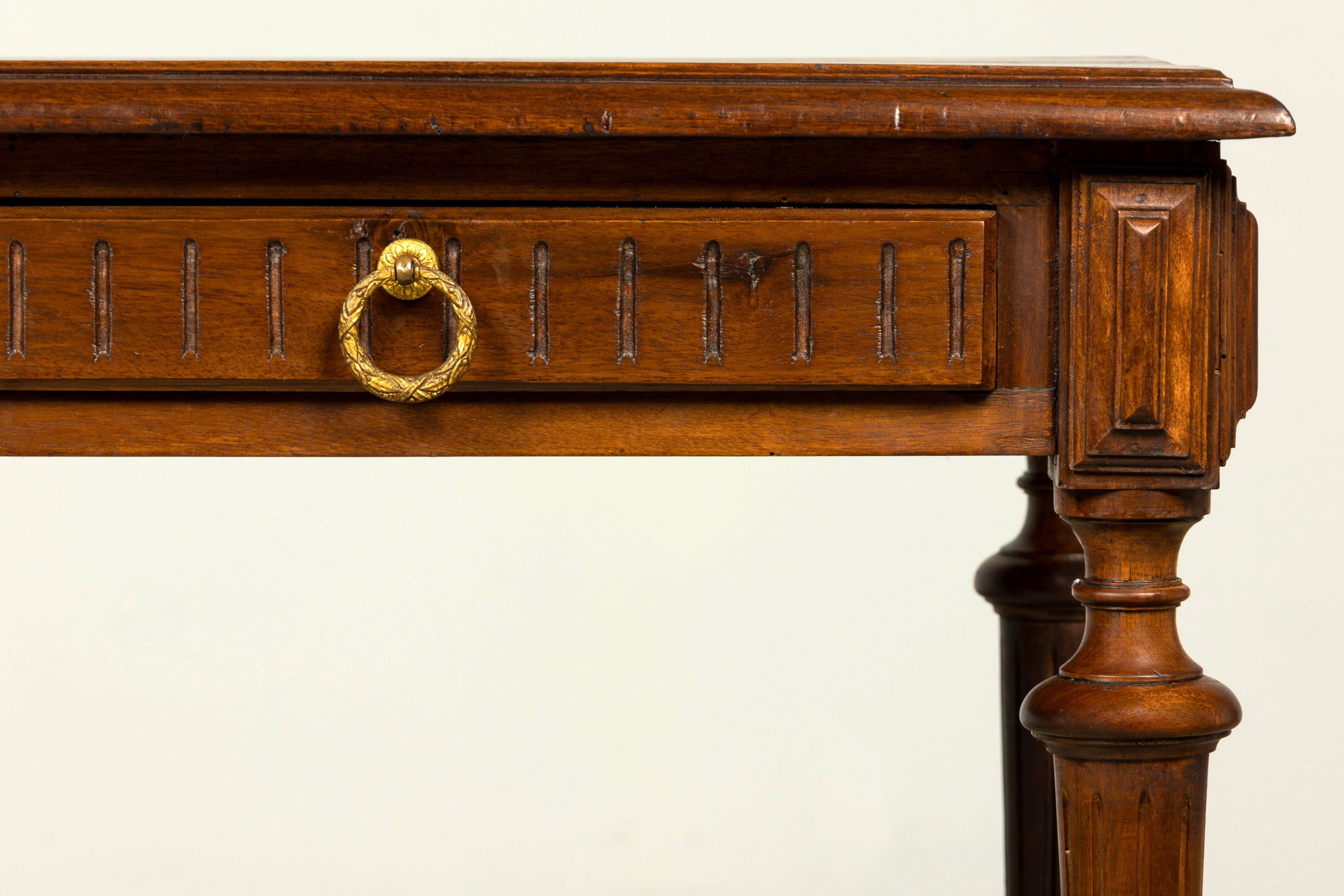 Late 19th Century French Napoleon III Walnut Writing Desk