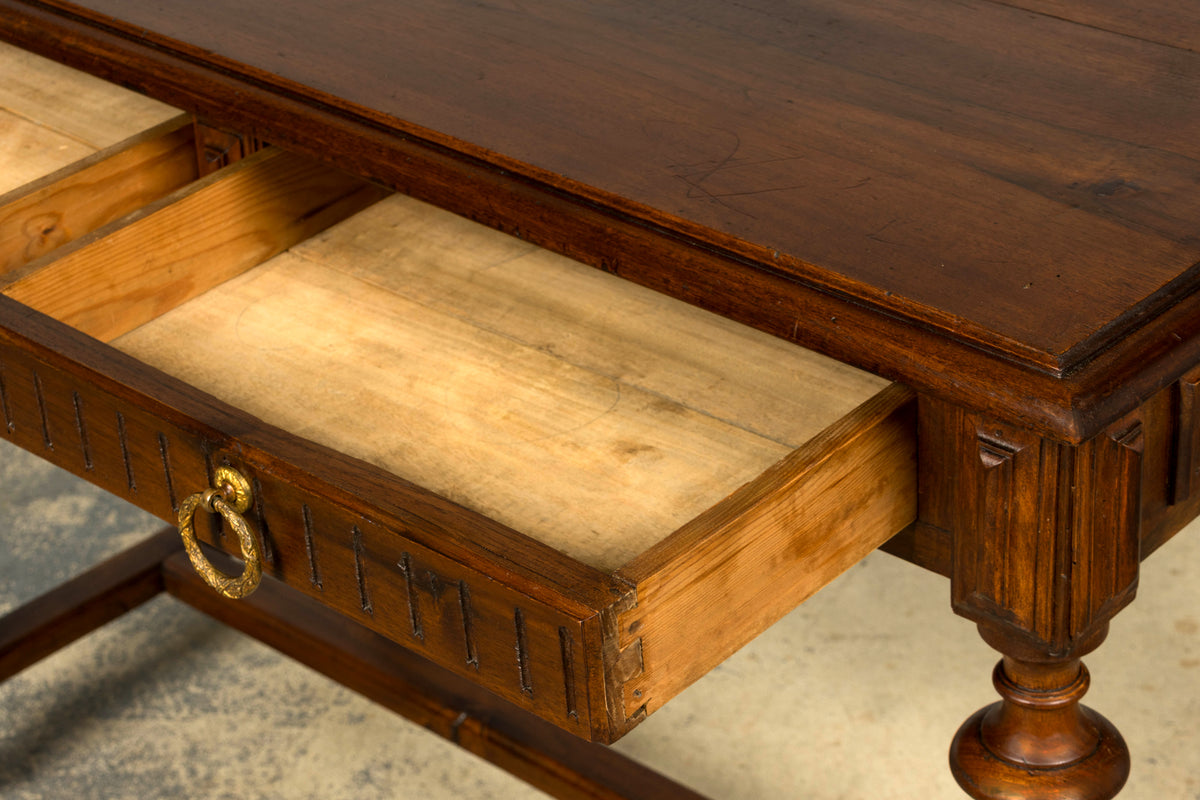 Late 19th Century French Napoleon III Walnut Writing Desk