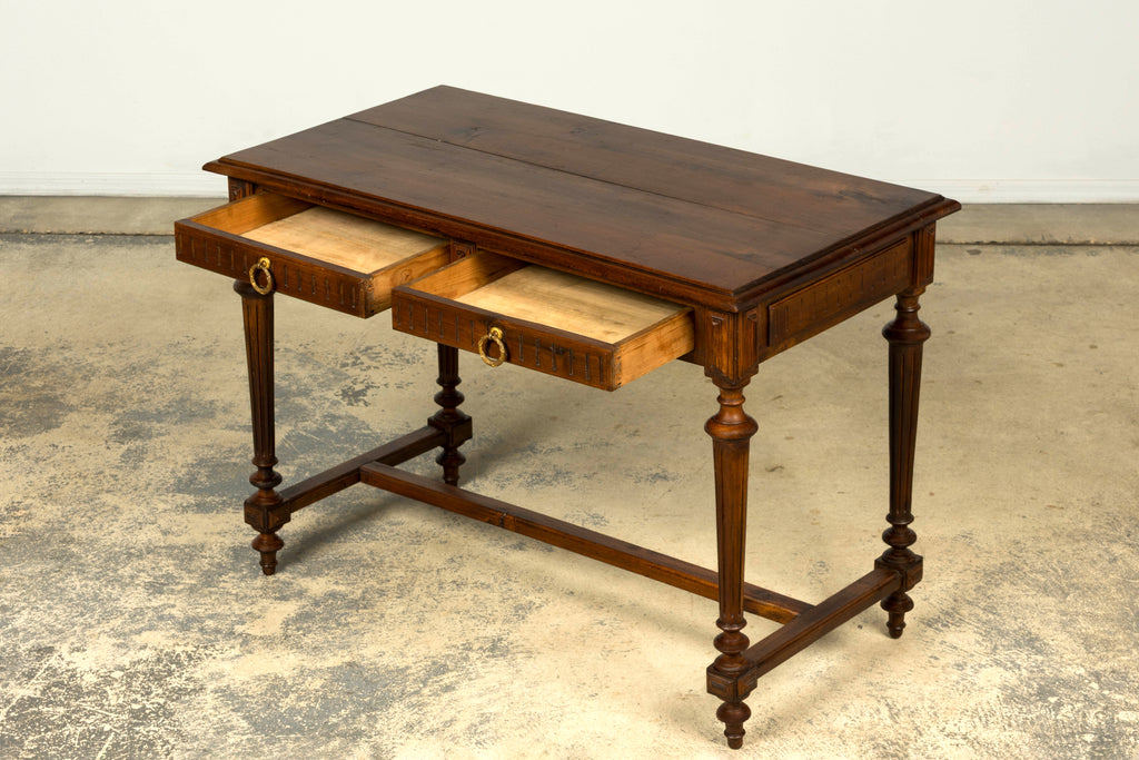 Late 19th Century French Napoleon III Walnut Writing Desk