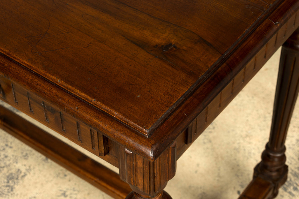 Late 19th Century French Napoleon III Walnut Writing Desk