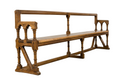 Mid-19th Century French Gothic Revival Oak Church Bench