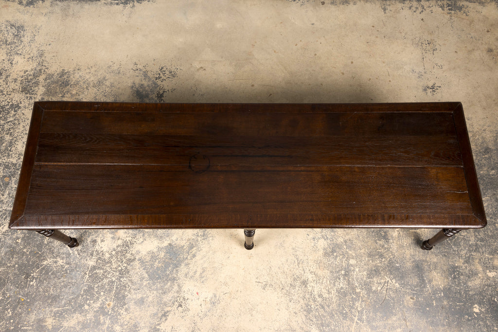 Mid-19th Century French Louis Philippe Long Oak Dining Table with Drawers