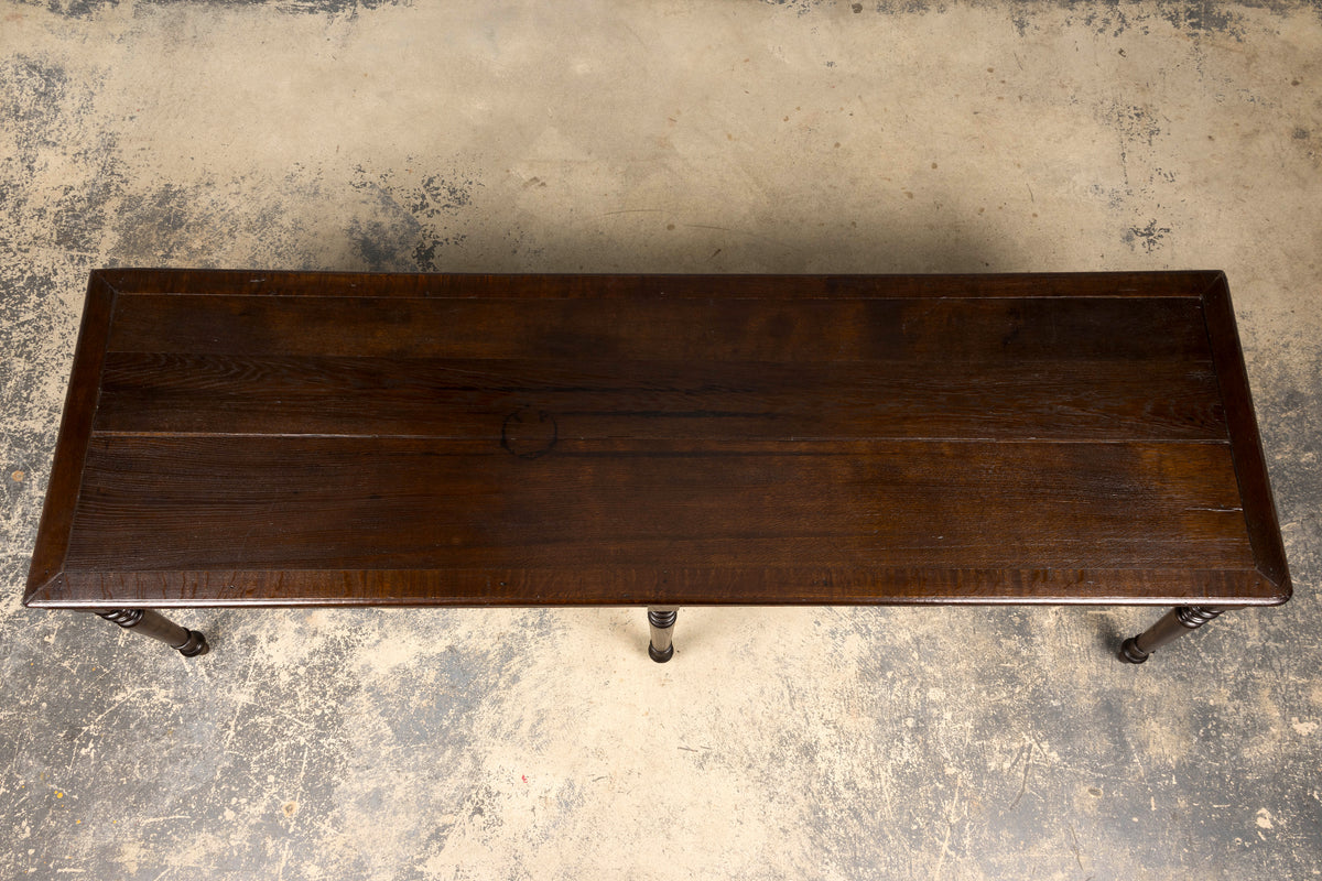 Mid-19th Century French Louis Philippe Long Oak Dining Table with Drawers