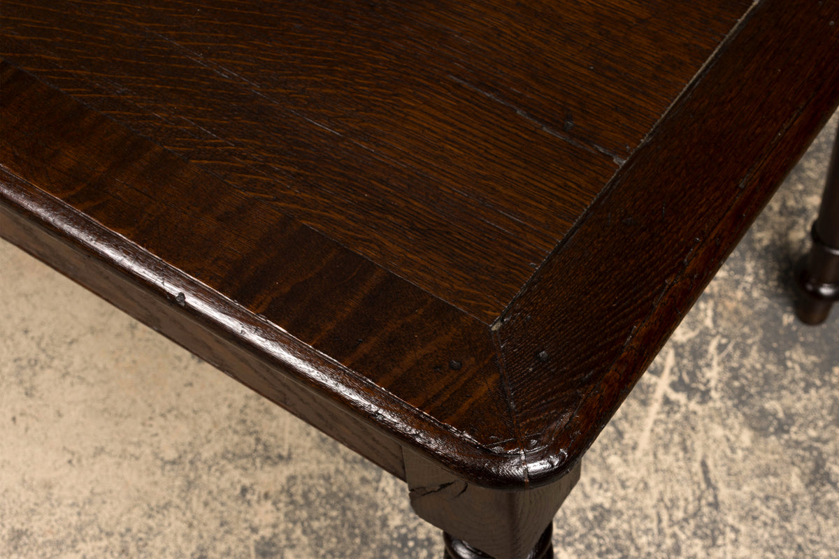 Mid-19th Century French Louis Philippe Long Oak Dining Table with Drawers