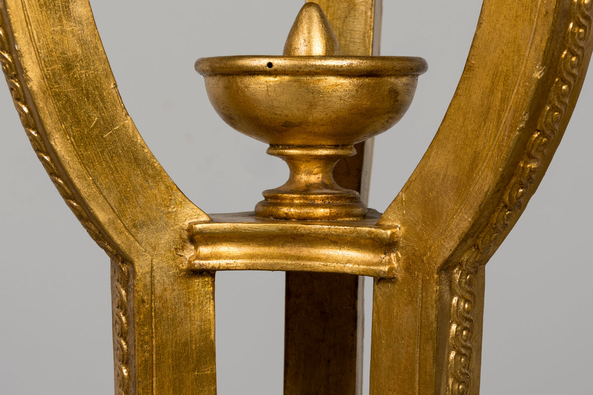 Pair of Late 19th Century French Louis XVI Style Giltwood Pedestal Stands