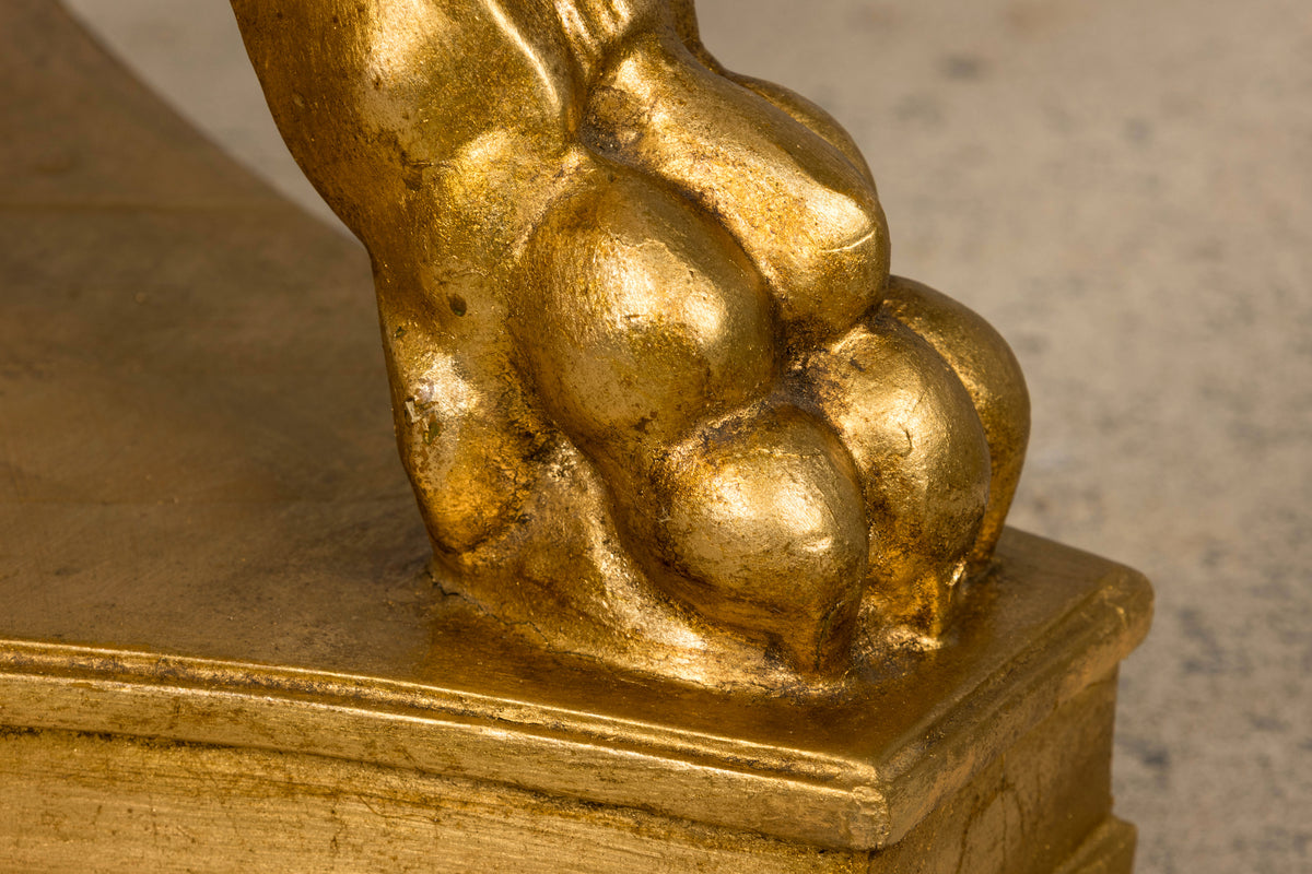 Pair of Late 19th Century French Louis XVI Style Giltwood Pedestal Stands