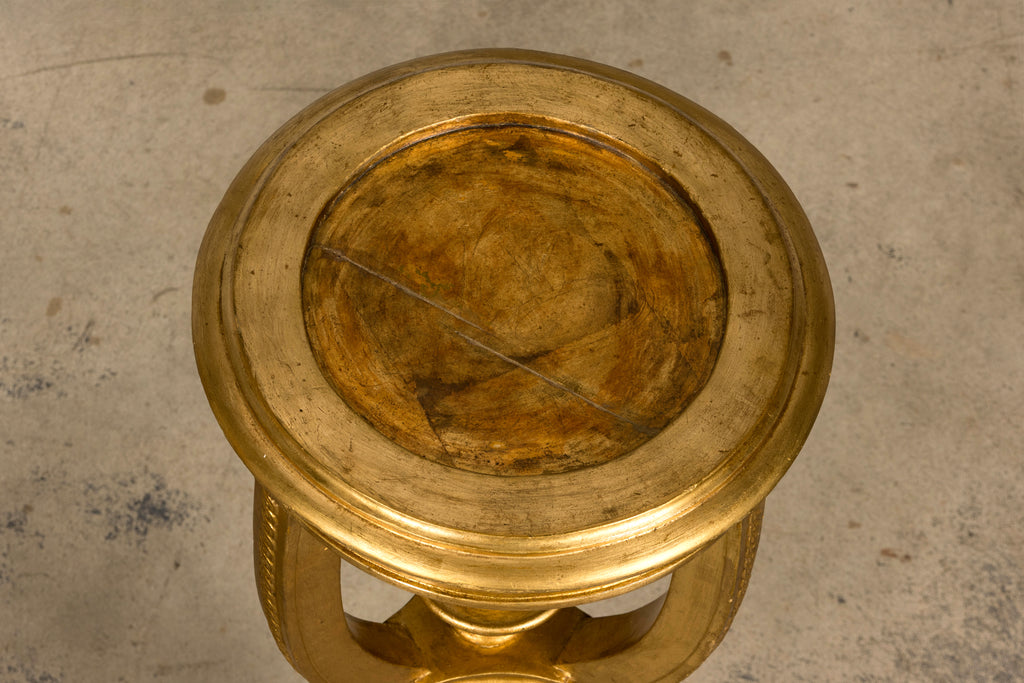 Pair of Late 19th Century French Louis XVI Style Giltwood Pedestal Stands