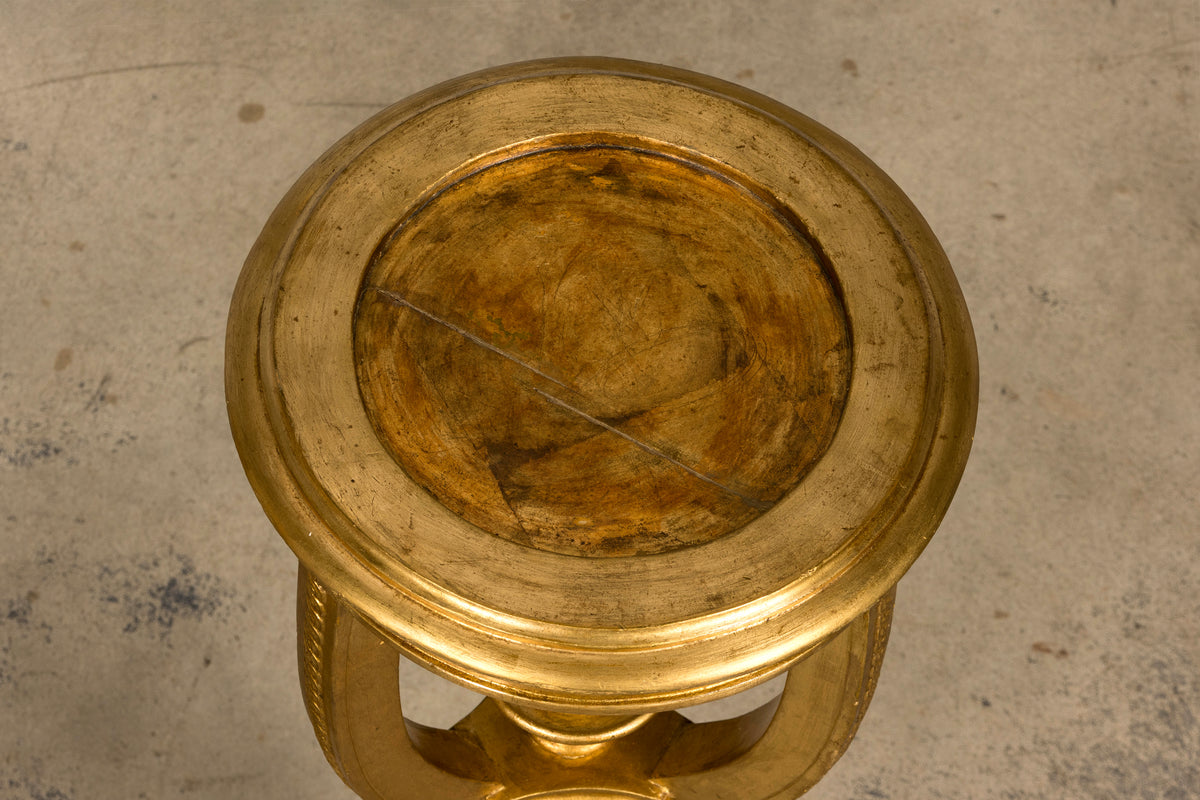 Pair of Late 19th Century French Louis XVI Style Giltwood Pedestal Stands