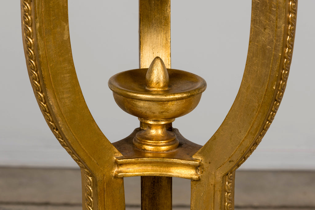 Pair of Late 19th Century French Louis XVI Style Giltwood Pedestal Stands