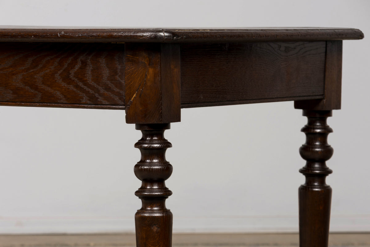 Mid-19th Century French Louis Philippe Long Oak Dining Table with Drawers