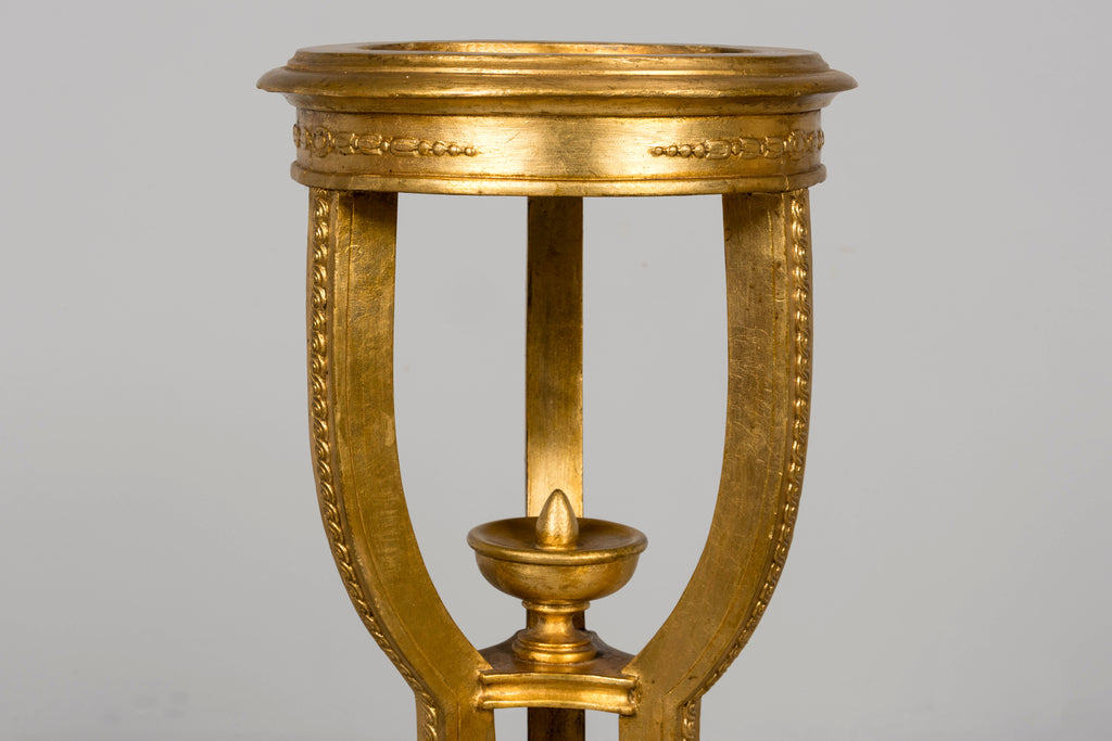 Pair of Late 19th Century French Louis XVI Style Giltwood Pedestal Stands
