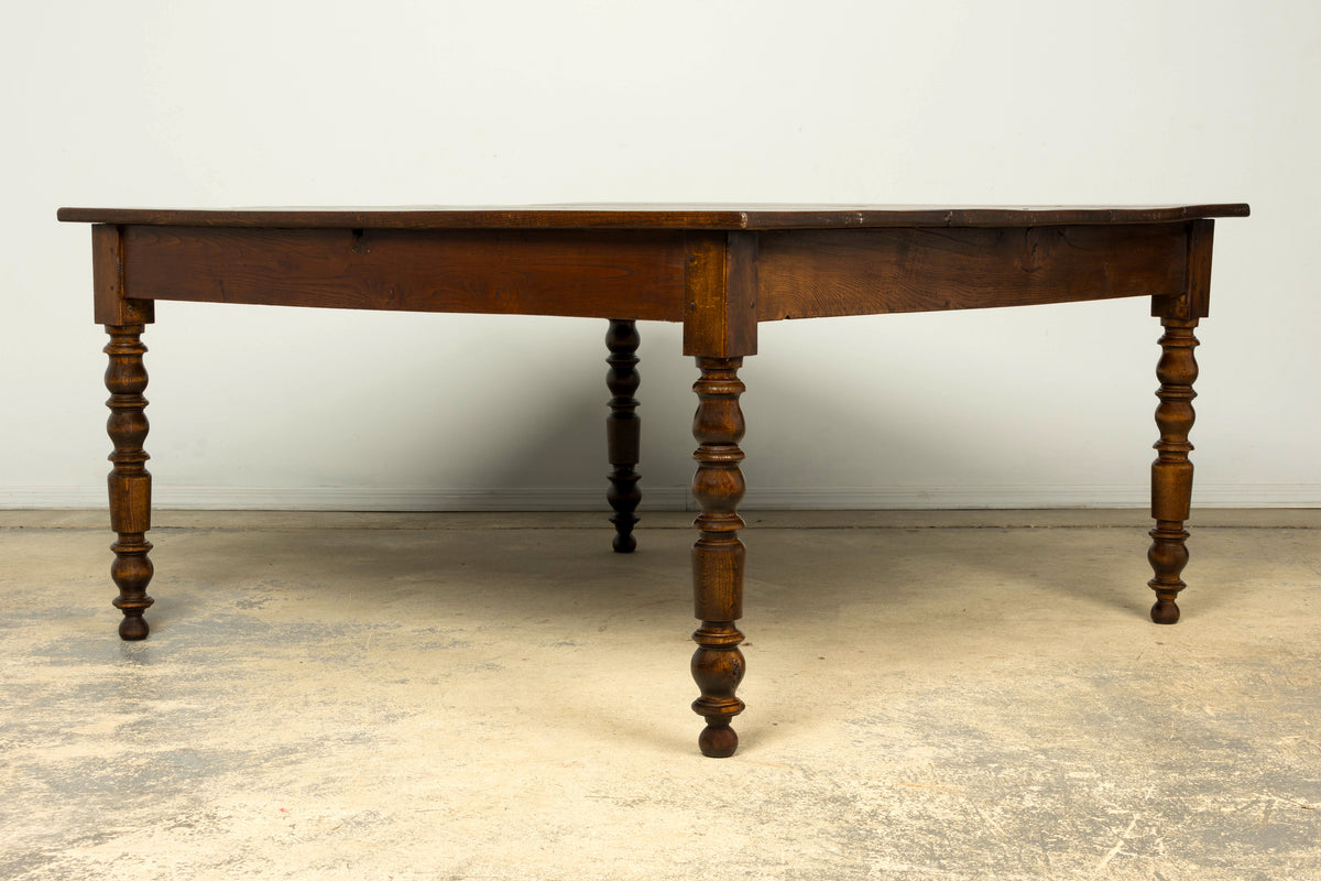 Mid-19th Century French Louis Philippe Oak Table