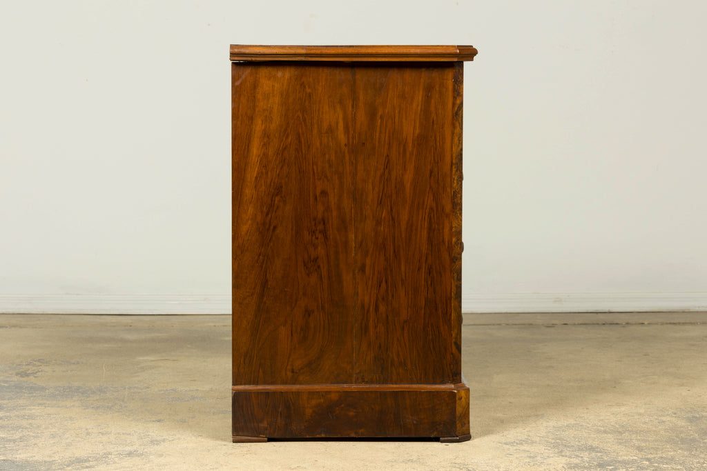 Mid-19th Century French Louis Philippe Walnut Burl Commode