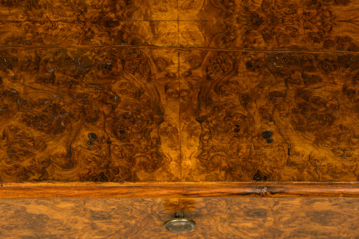 Mid-19th Century French Louis Philippe Walnut Burl Commode