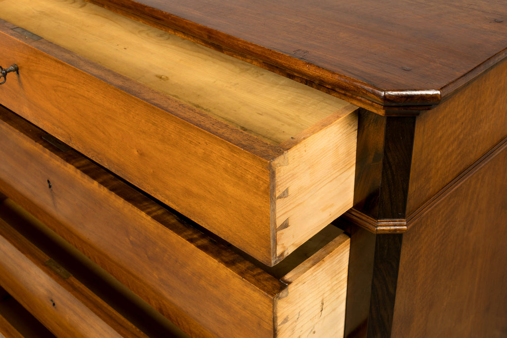 Mid-19th Century French Louis Philippe Walnut Chest of Drawers