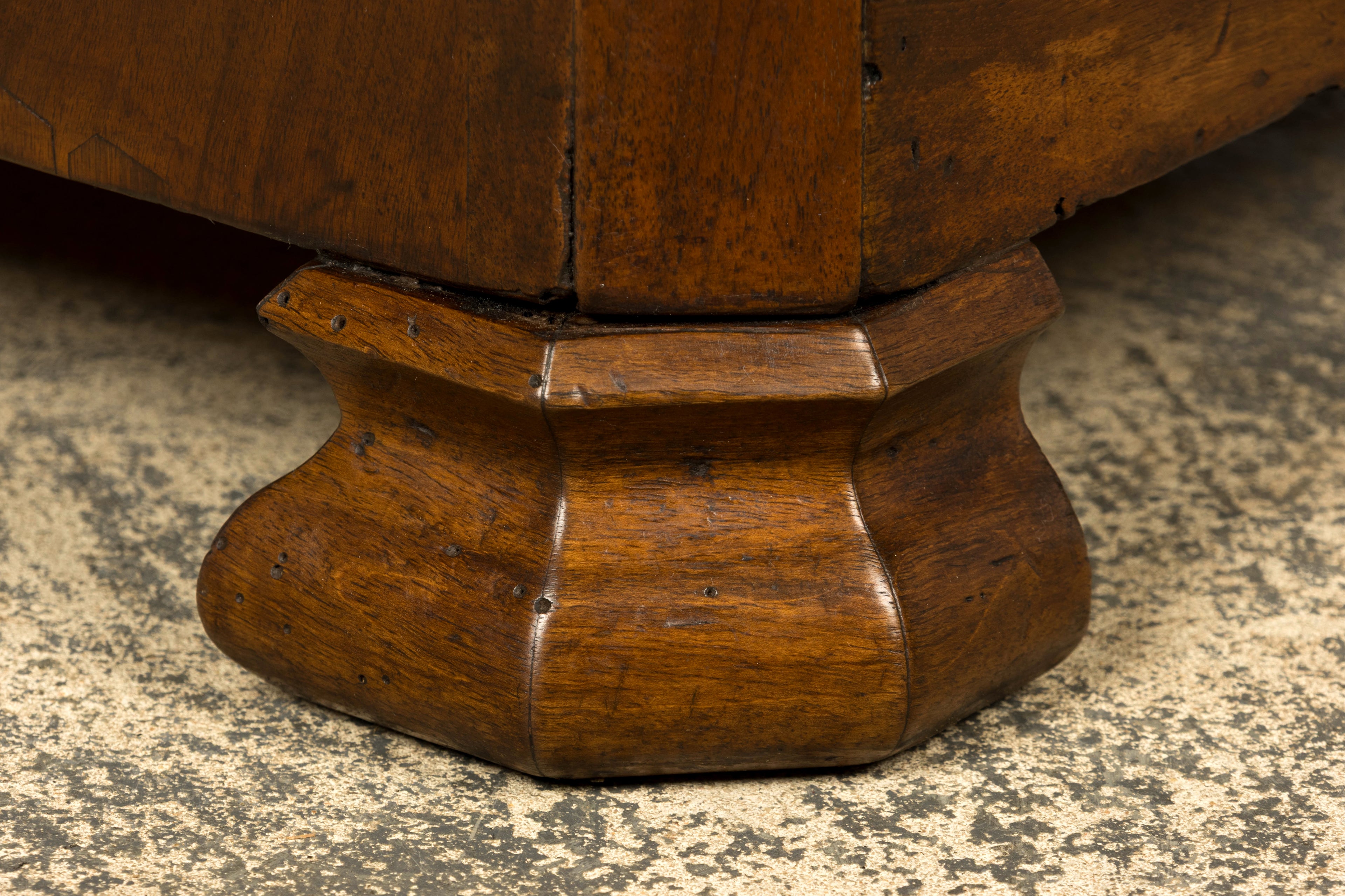 Mid-19th Century French Louis Philippe Walnut Commode with Carrara Marble Top