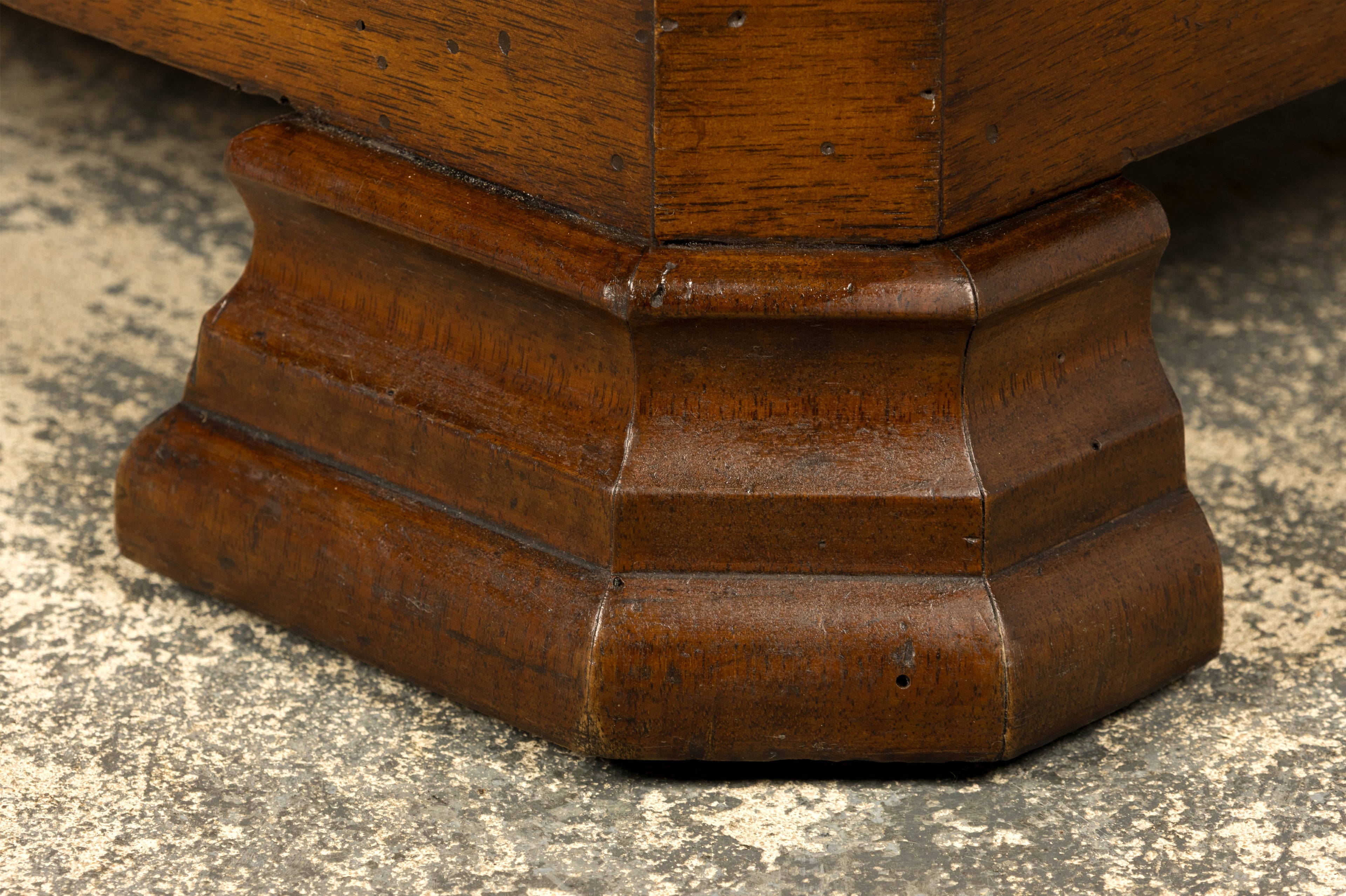 Mid-19th Century French Louis Philippe Walnut Marble Top Commode