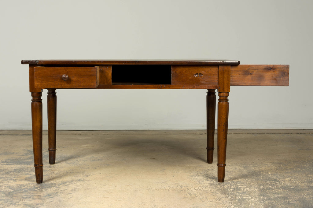 Mid-19th Century French Louis Philippe Walnut Writing Table