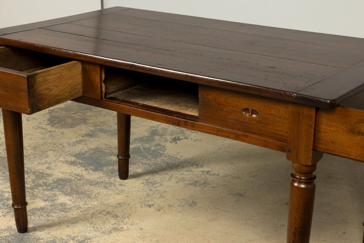 Mid-19th Century French Louis Philippe Walnut Writing Table