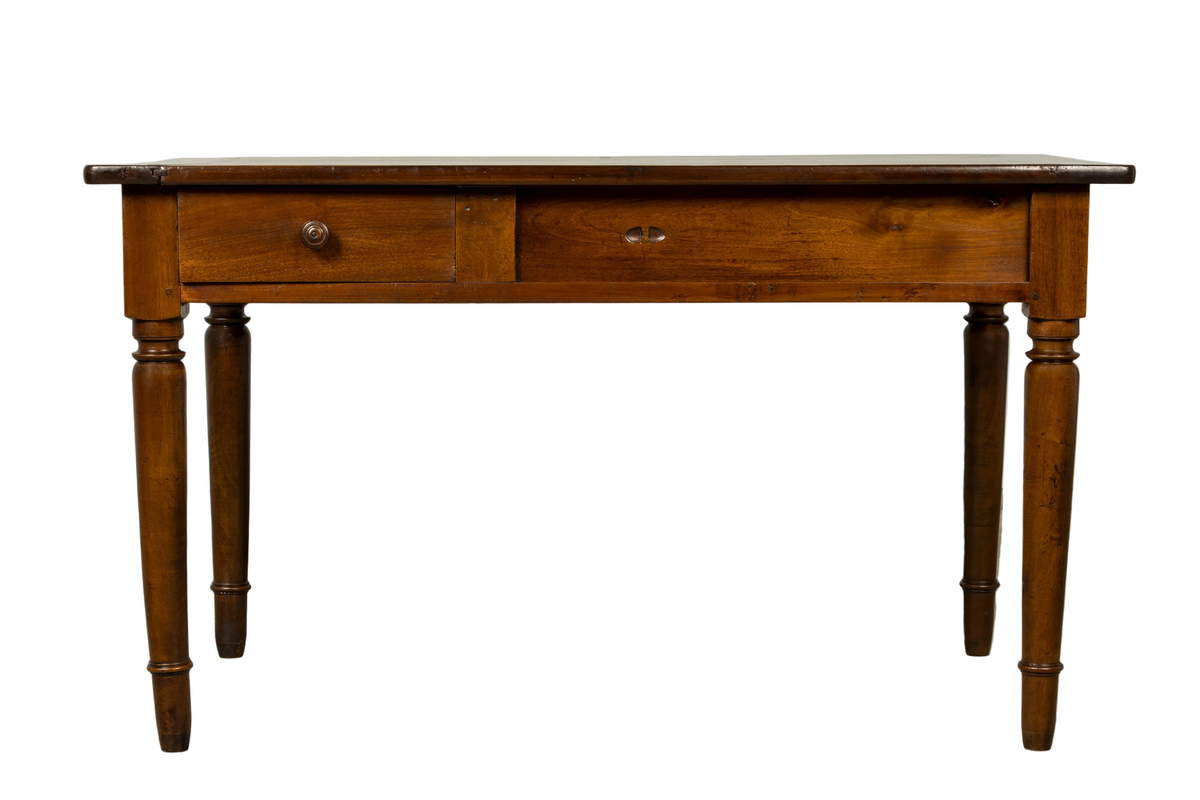 Mid-19th Century French Louis Philippe Walnut Writing Table