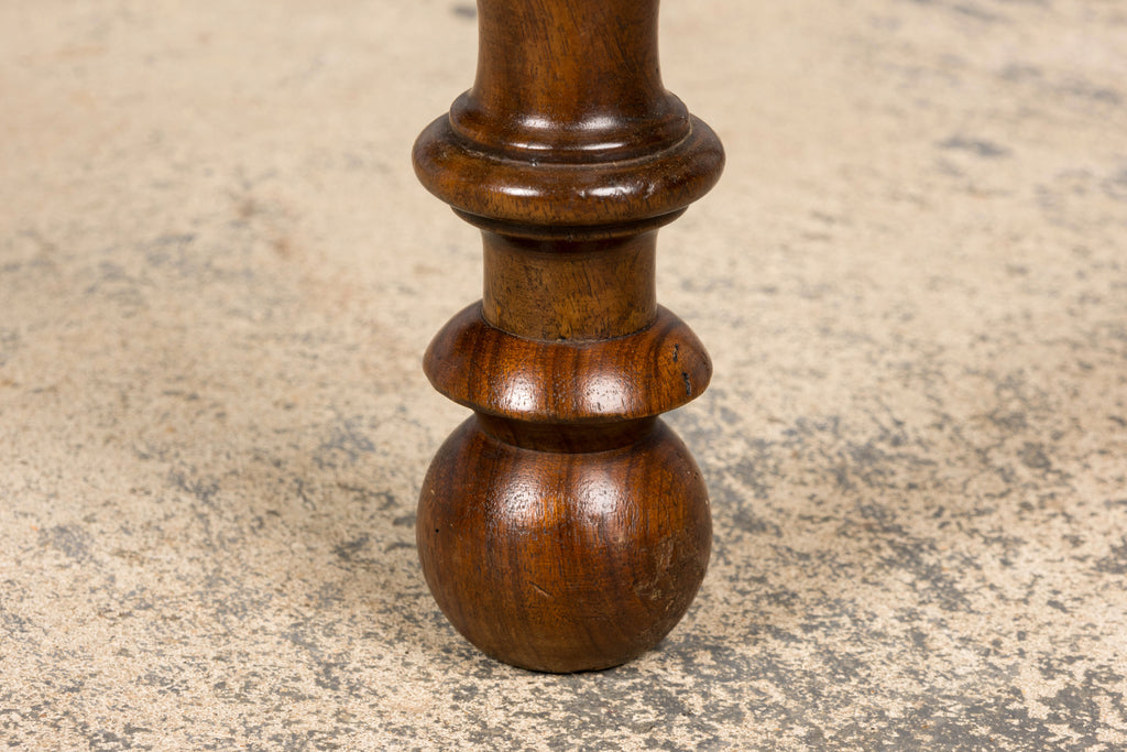 Mid-19th Century French Louis Philippe Walnut Writing Table with Three Drawers