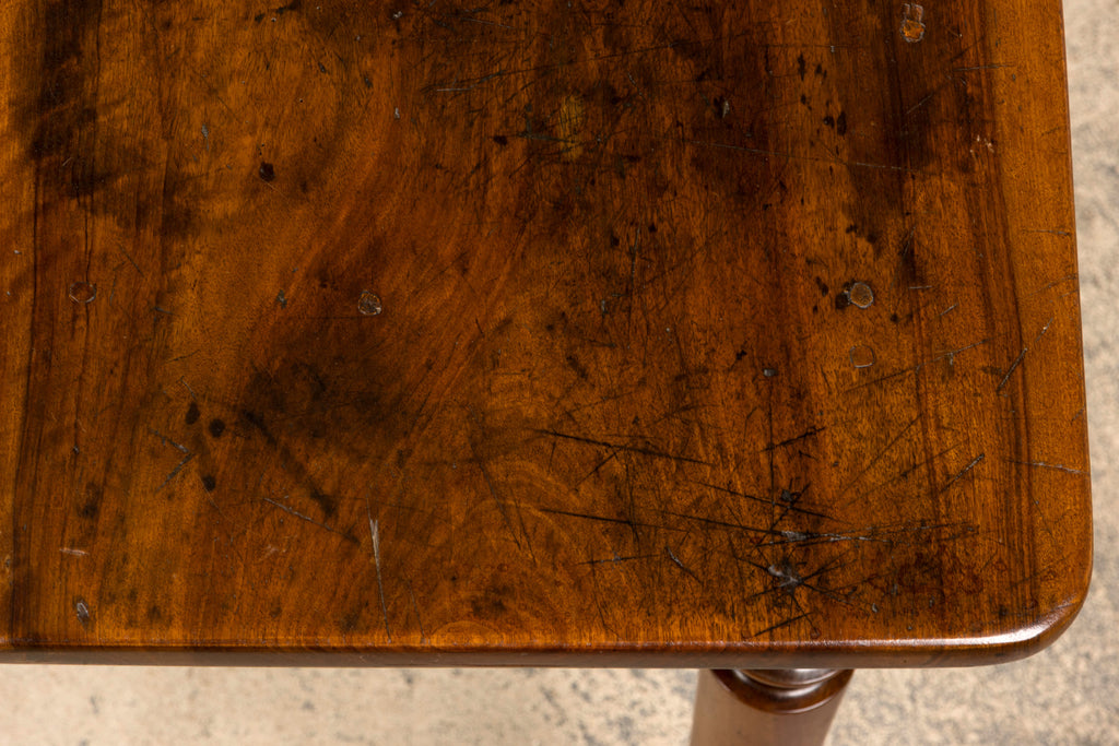Mid-19th Century French Louis Philippe Walnut Writing Table with Three Drawers