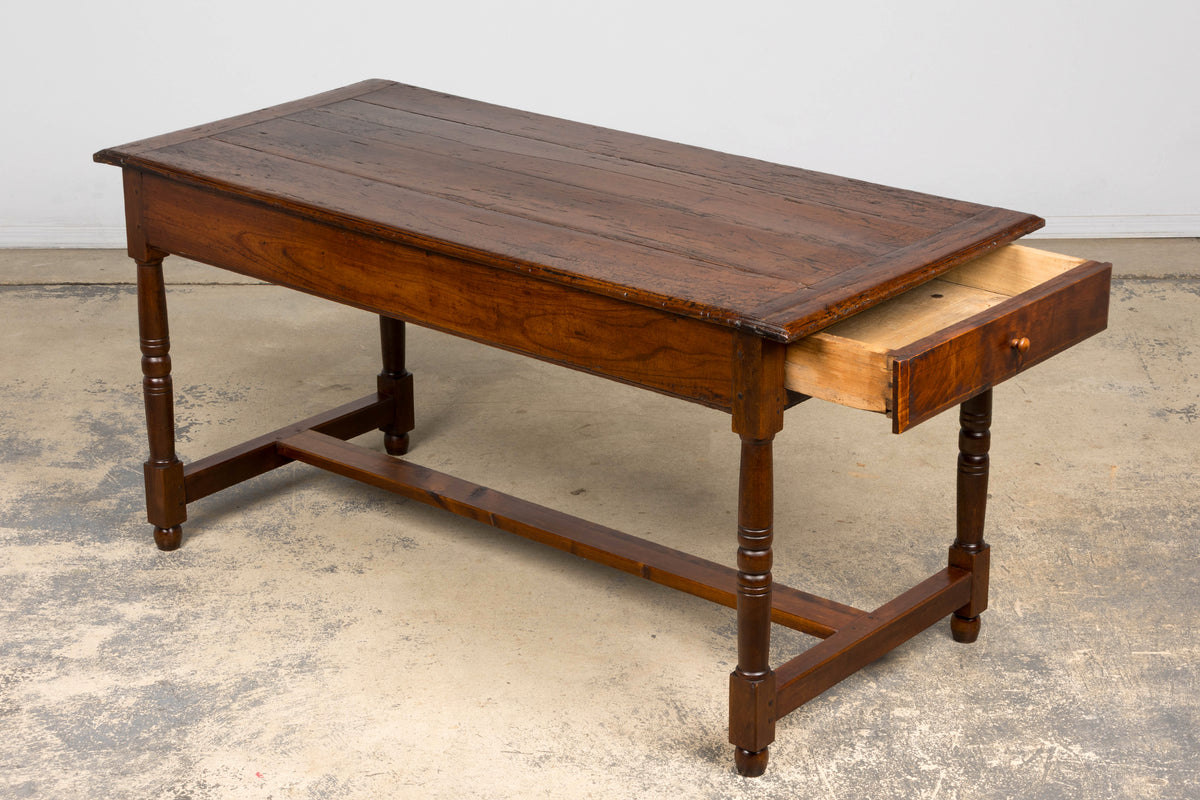 Mid-19th Century French Louis XIII Style Fruitwood Farmhouse Table