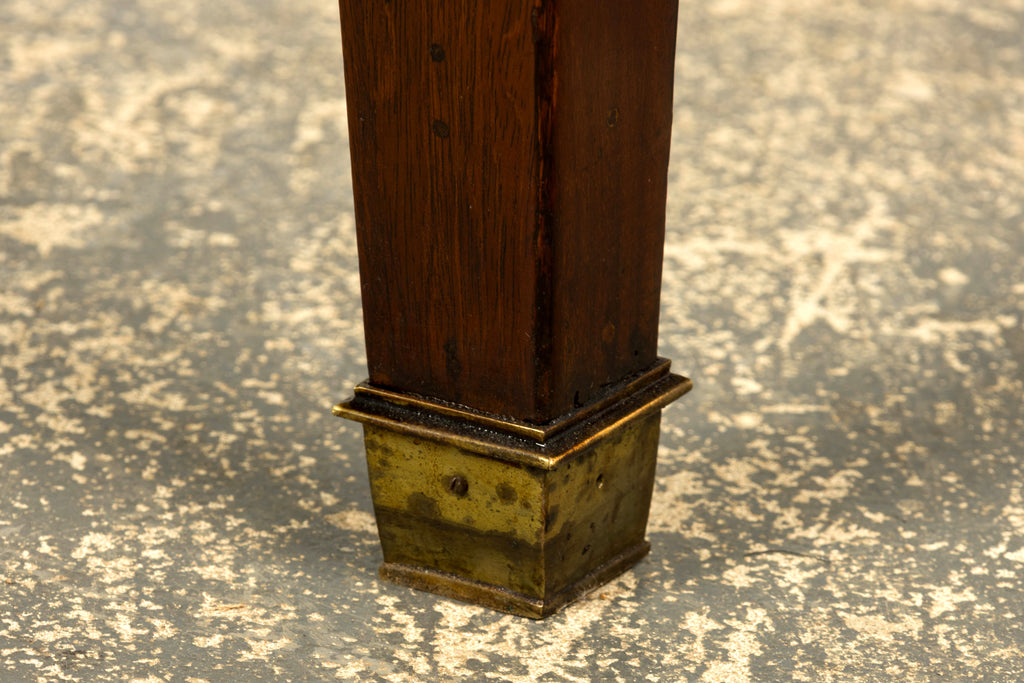Mid-19th Century French Neoclassical Mahogany Bureau Plat Desk With Chartreuse Leather