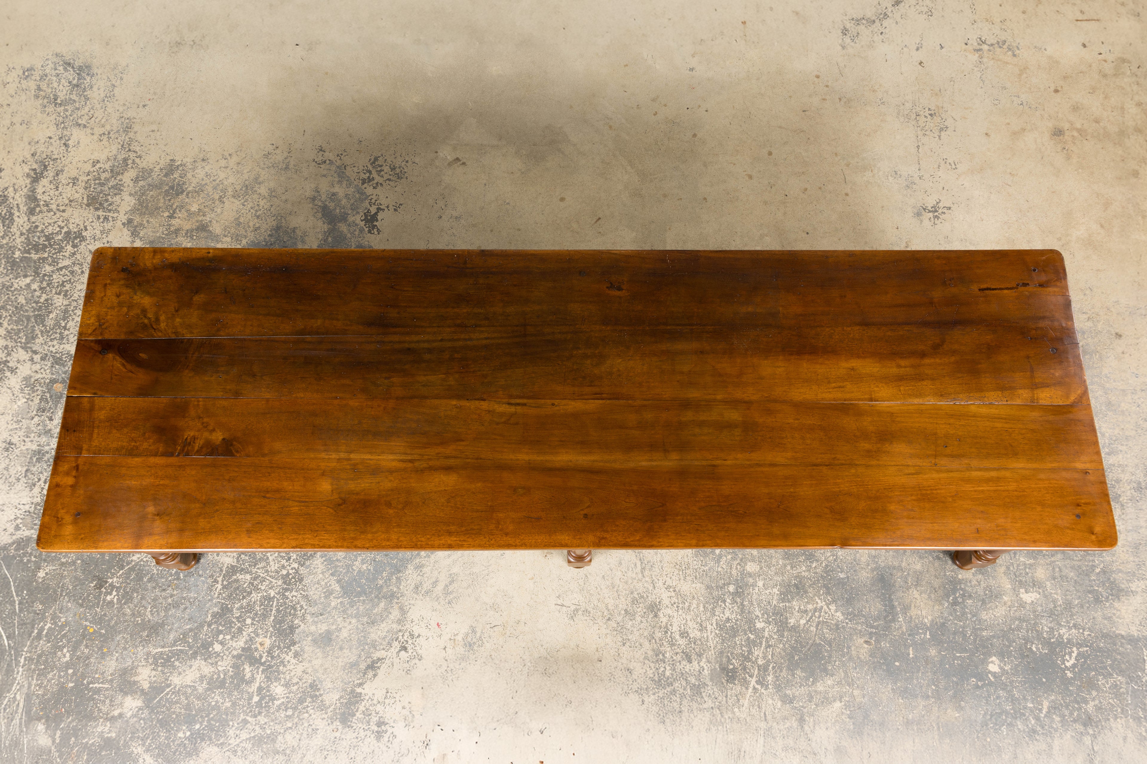 Mid-19th Century French Provincial Walnut Harvest Table