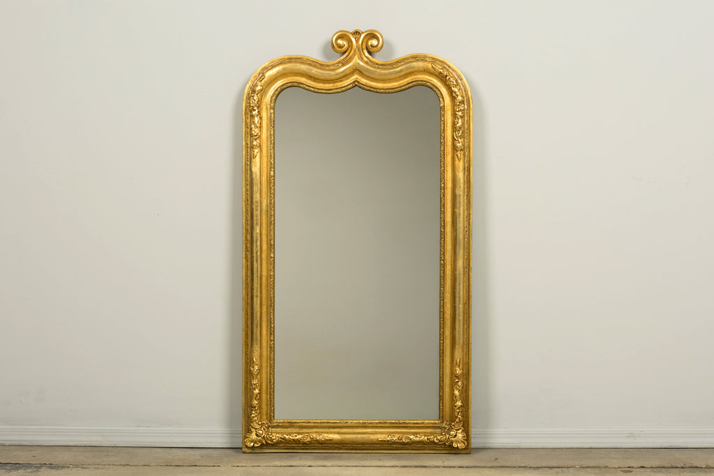 Mid-19th Century Restored French Louis Philippe Giltwood Mirror