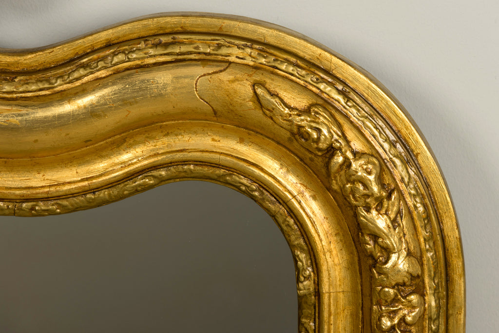 Mid-19th Century Restored French Louis Philippe Giltwood Mirror