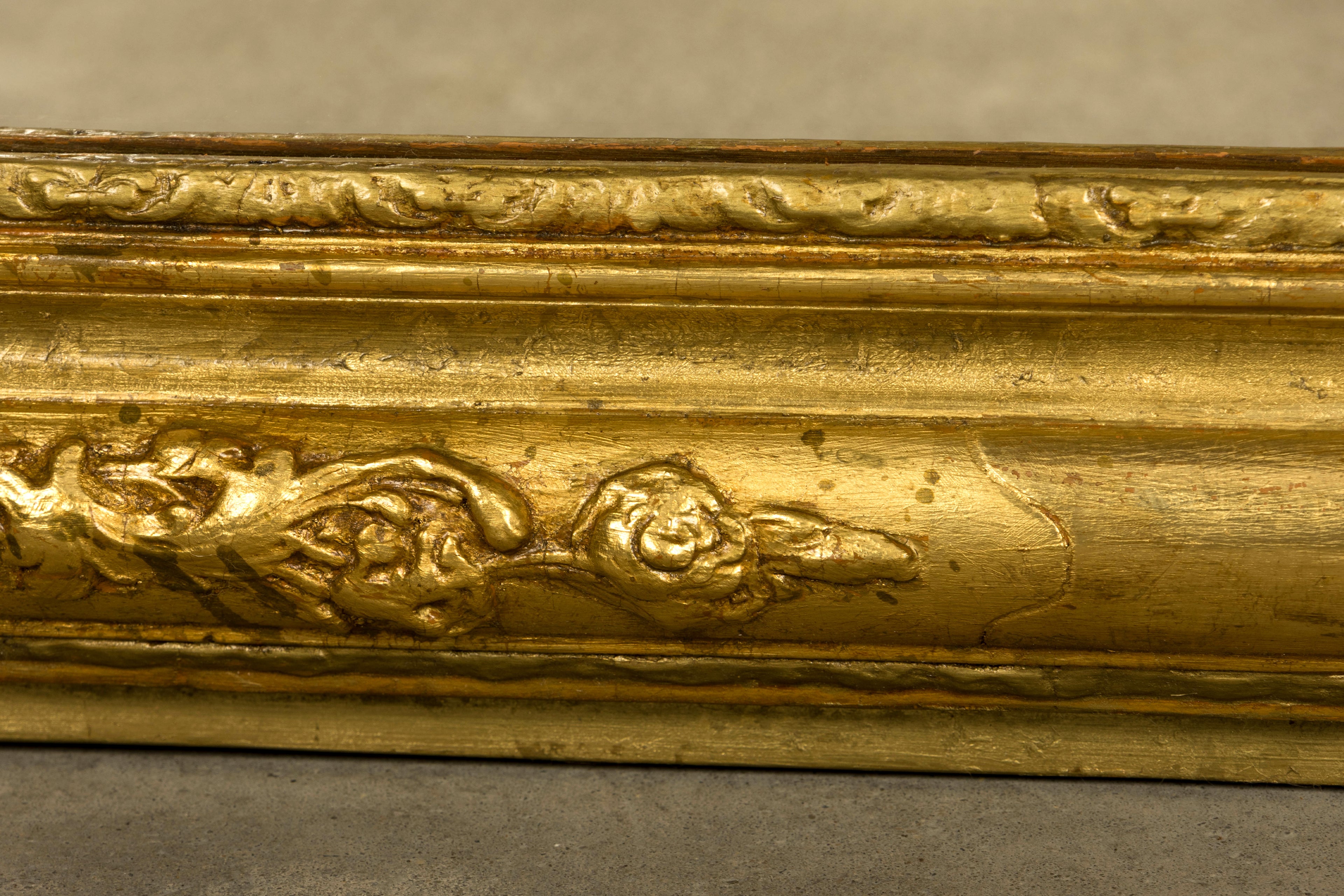 Mid-19th Century Restored French Louis Philippe Giltwood Mirror