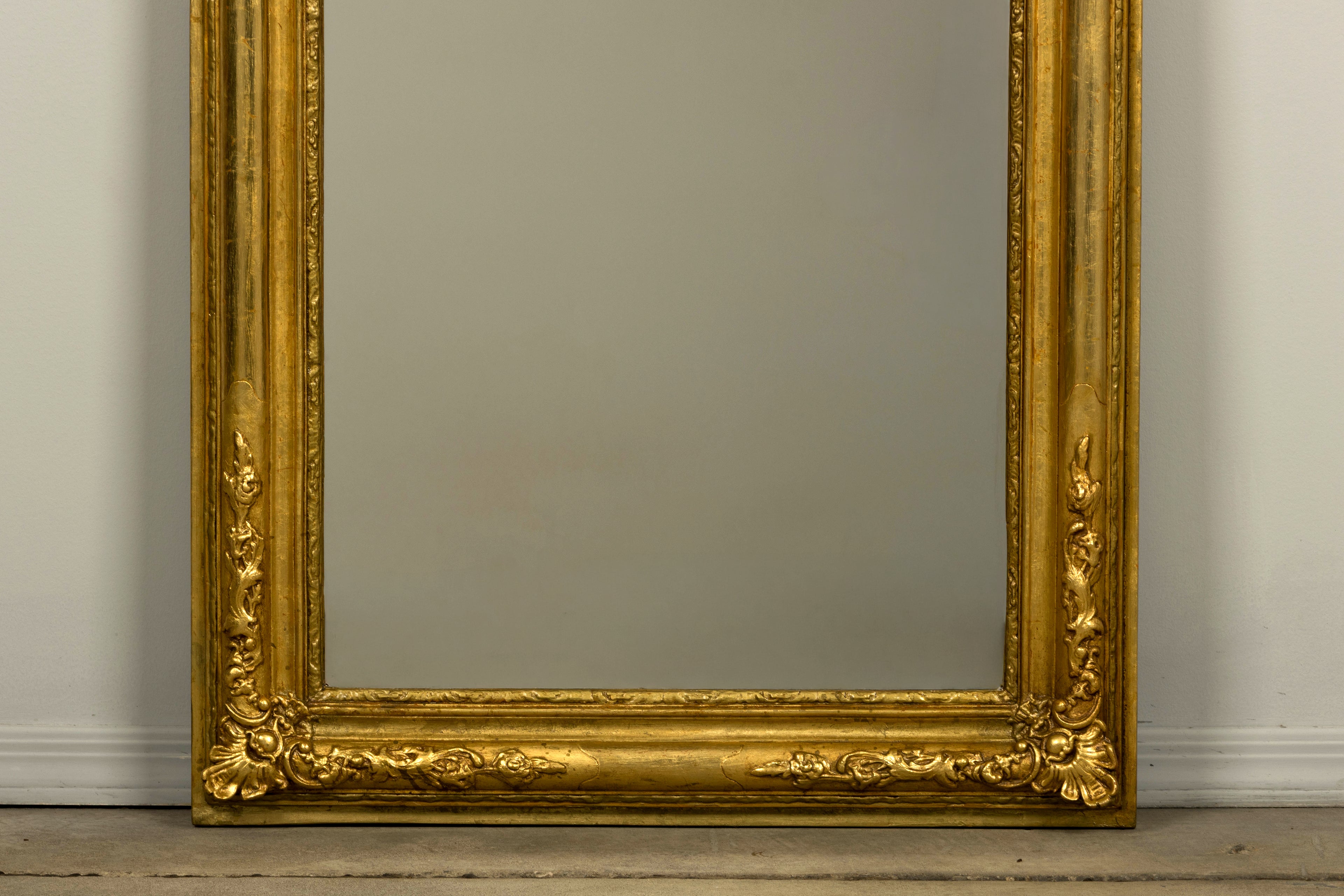 Mid-19th Century Restored French Louis Philippe Giltwood Mirror