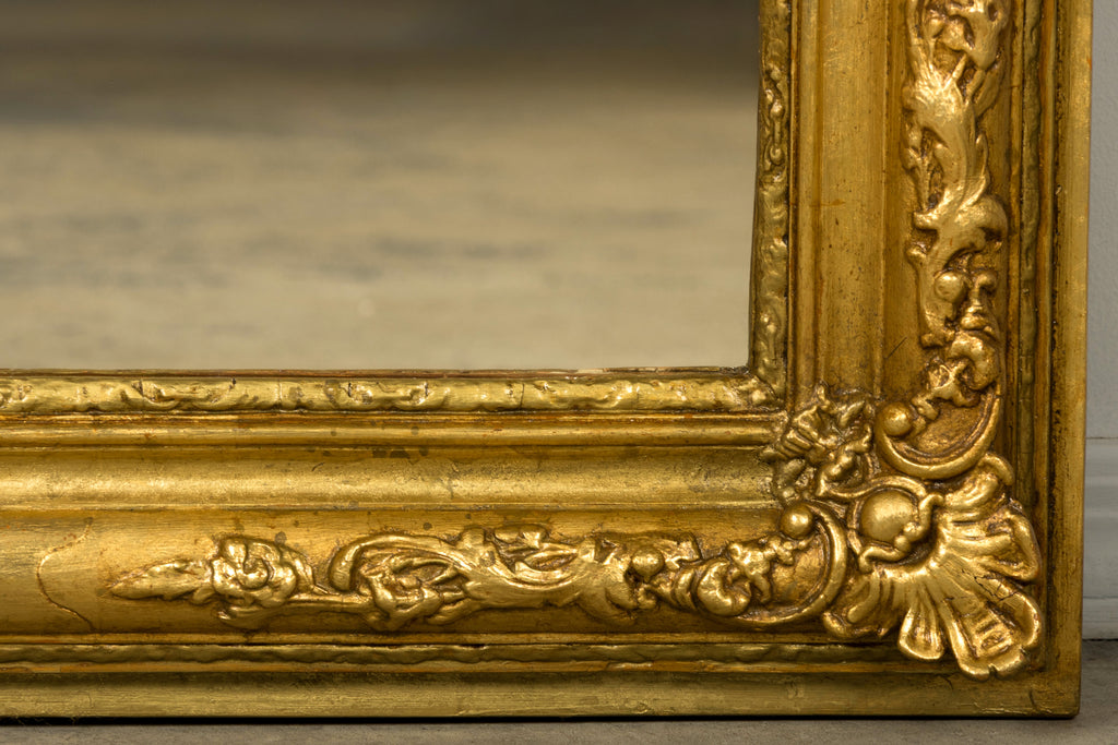 Mid-19th Century Restored French Louis Philippe Giltwood Mirror