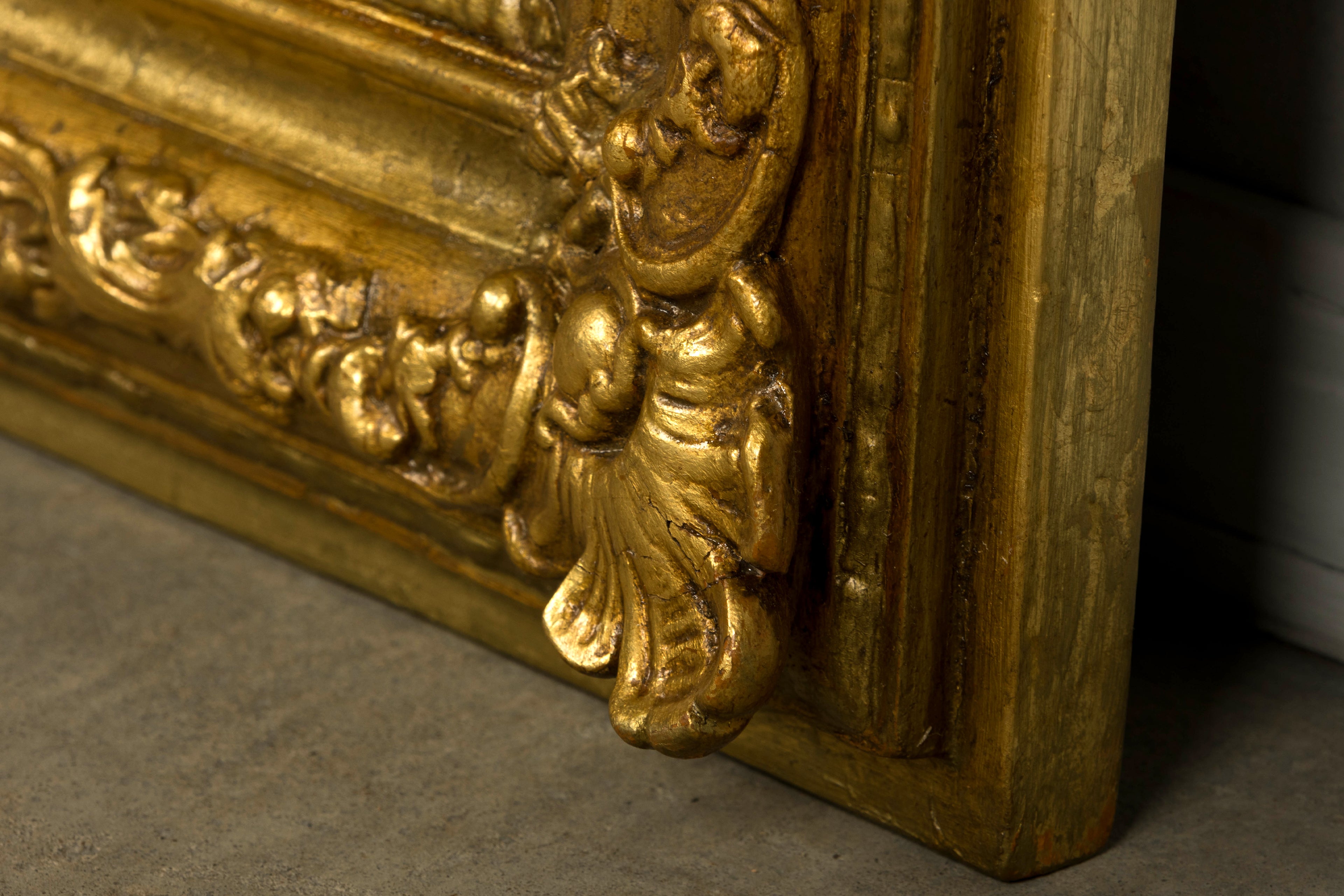 Mid-19th Century Restored French Louis Philippe Giltwood Mirror