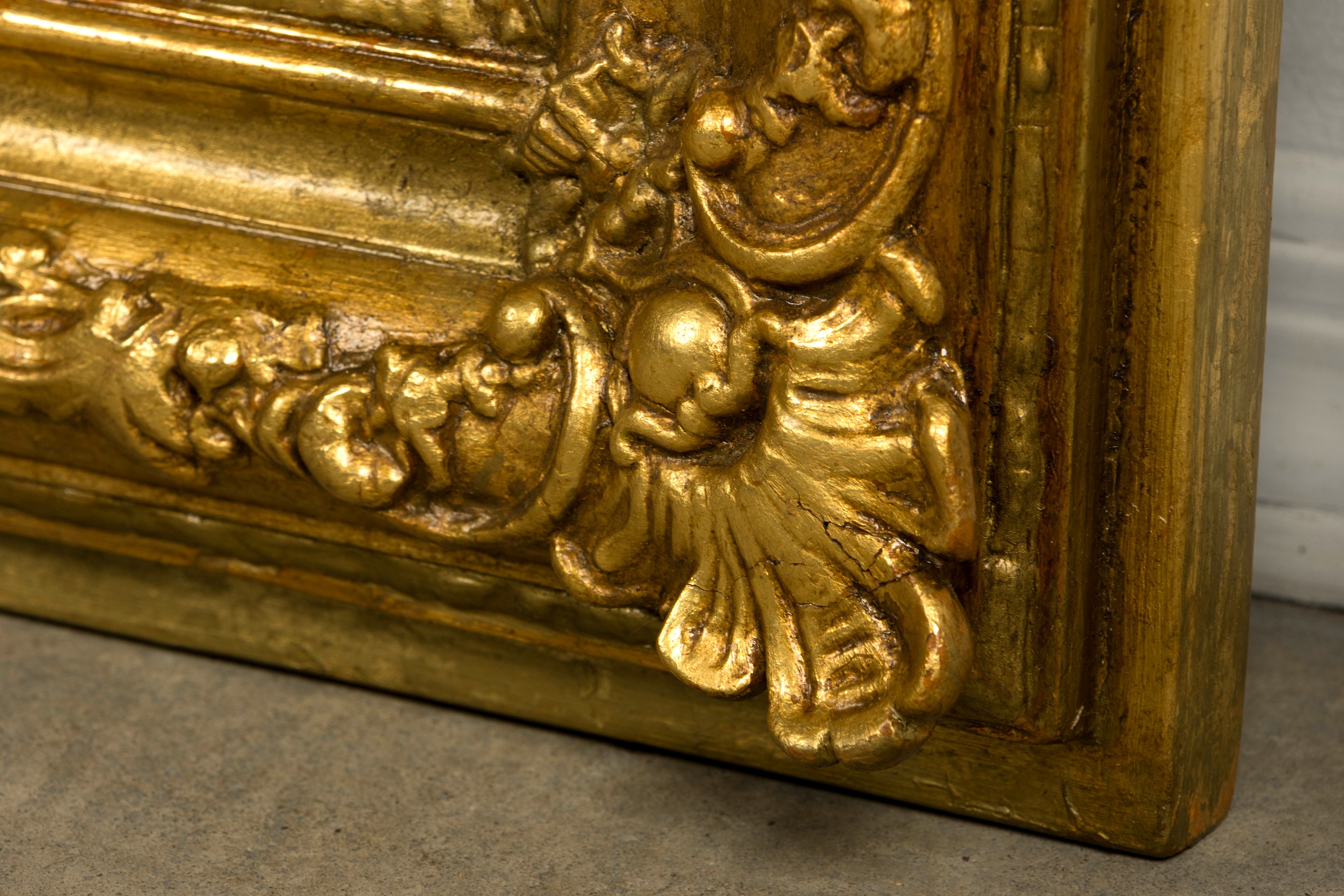Mid-19th Century Restored French Louis Philippe Giltwood Mirror