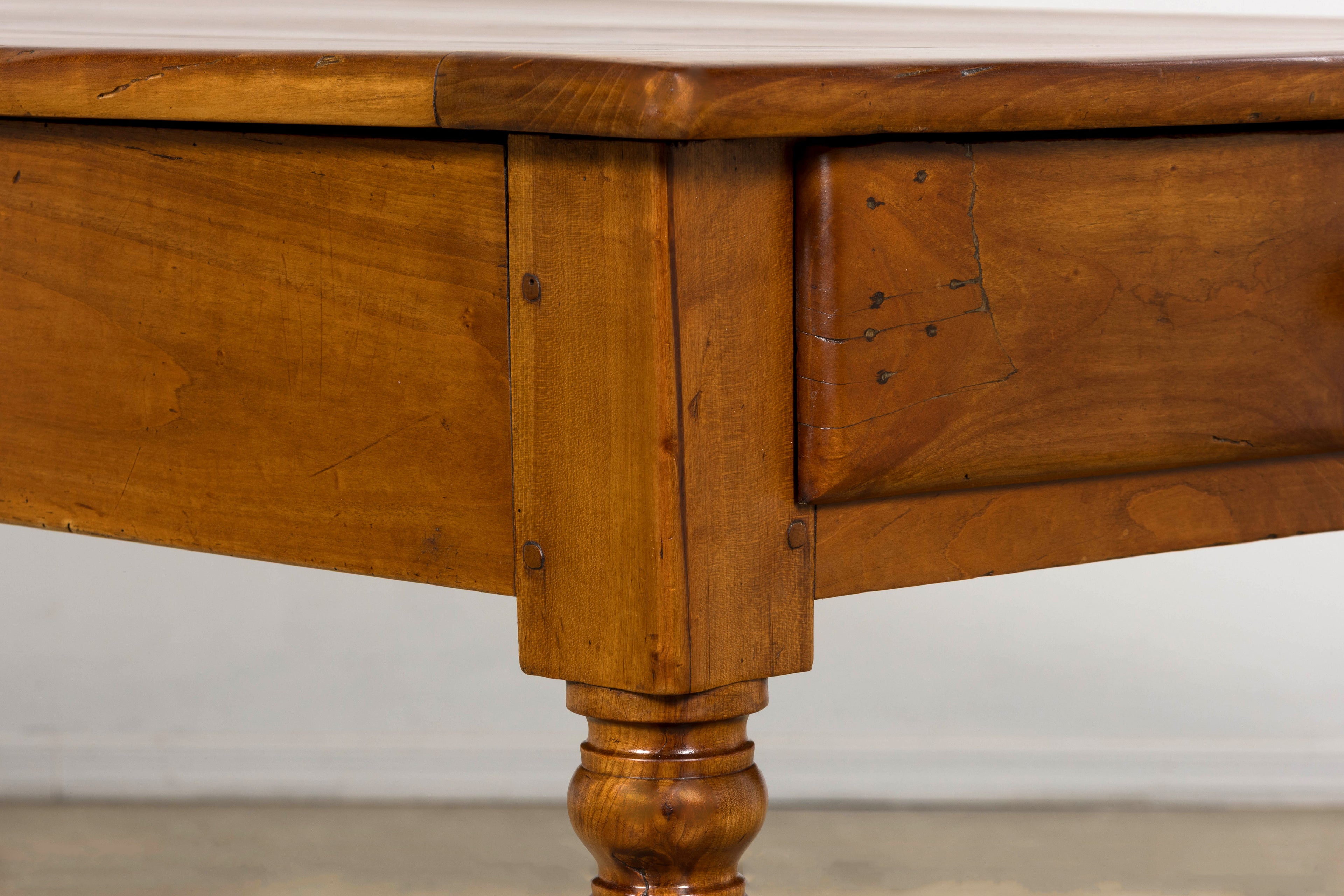 Mid-19th Century French Provincial Cherrywood Farmhouse Table