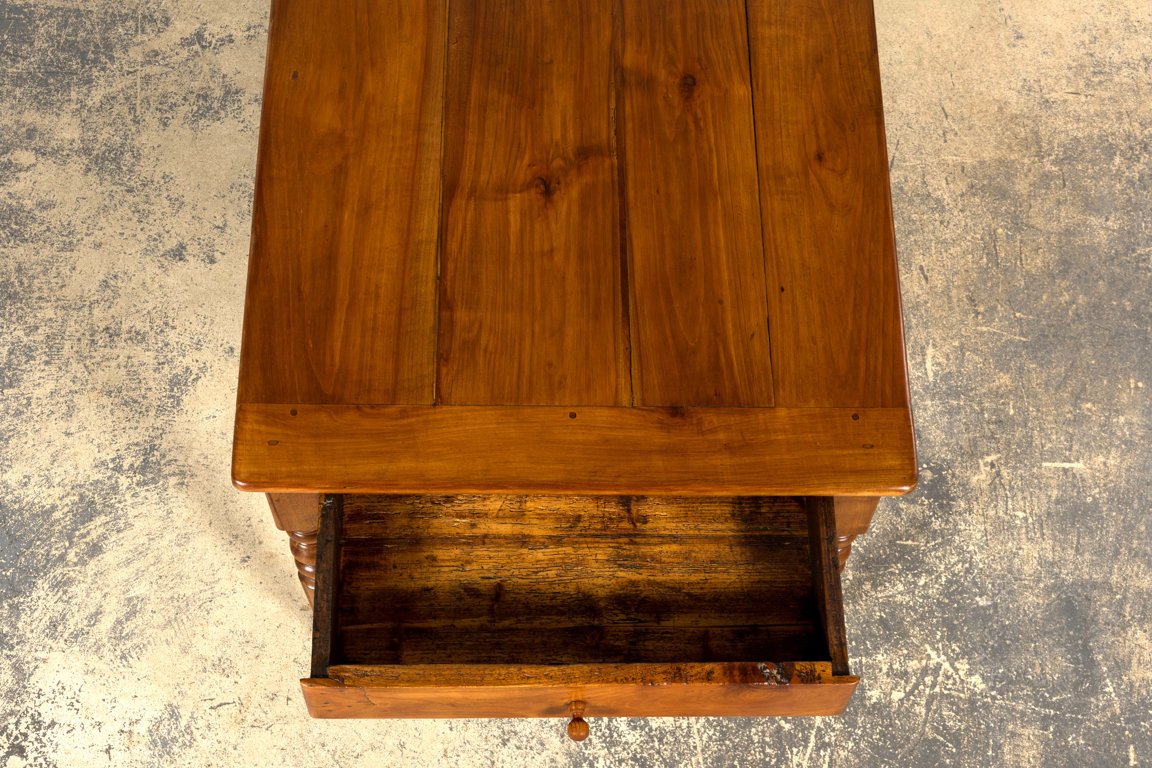 Mid-19th Century French Provincial Cherrywood Farmhouse Table