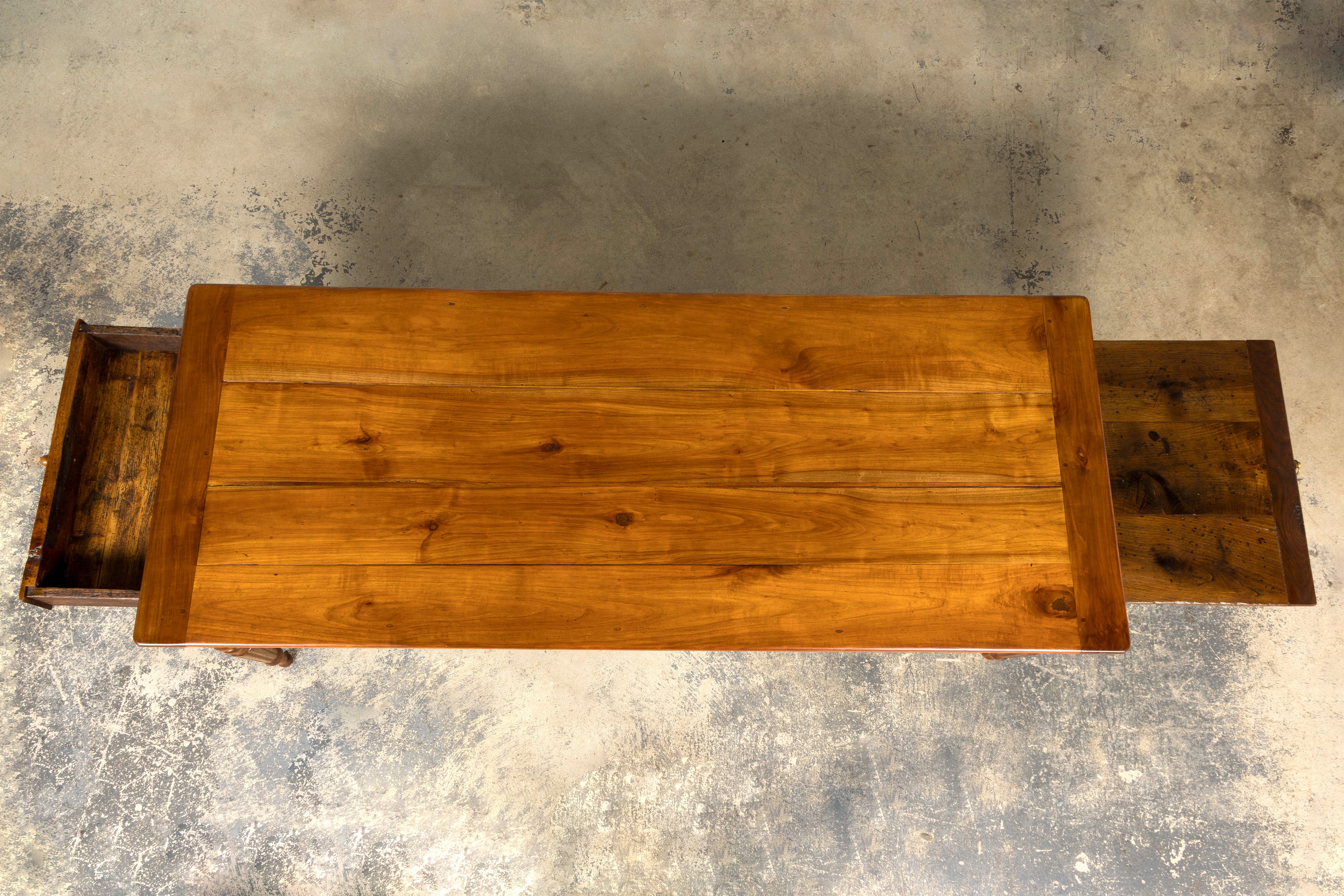 Mid-19th Century French Provincial Cherrywood Farmhouse Table