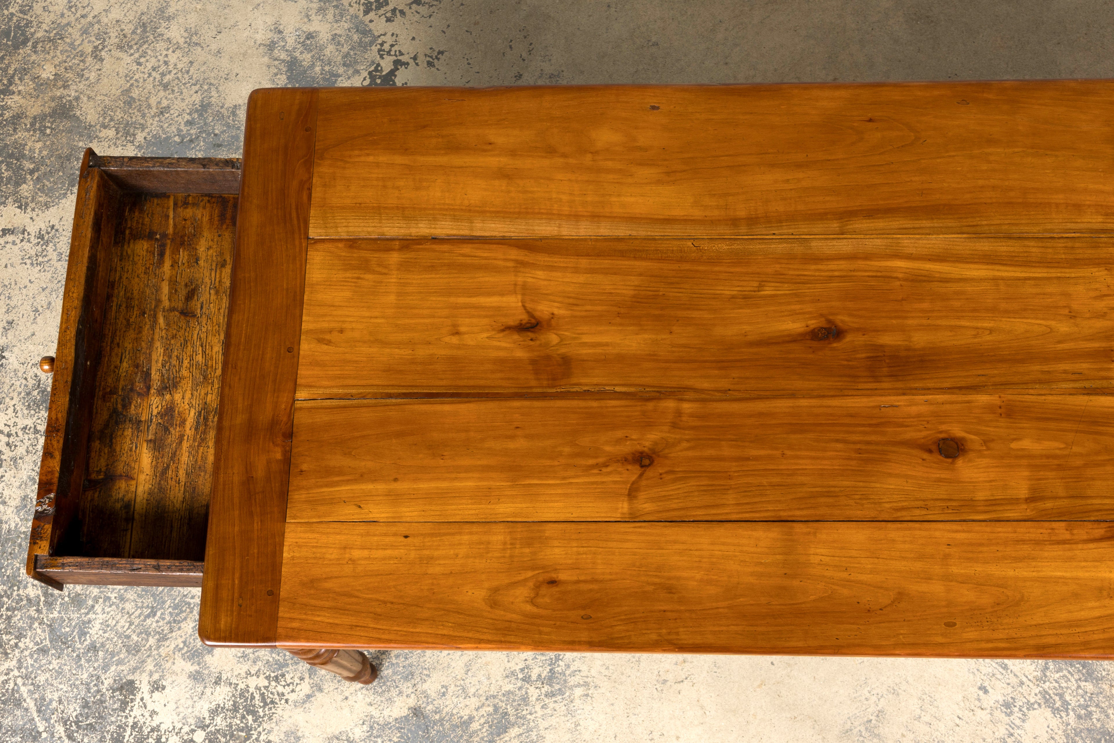 Mid-19th Century French Provincial Cherrywood Farmhouse Table