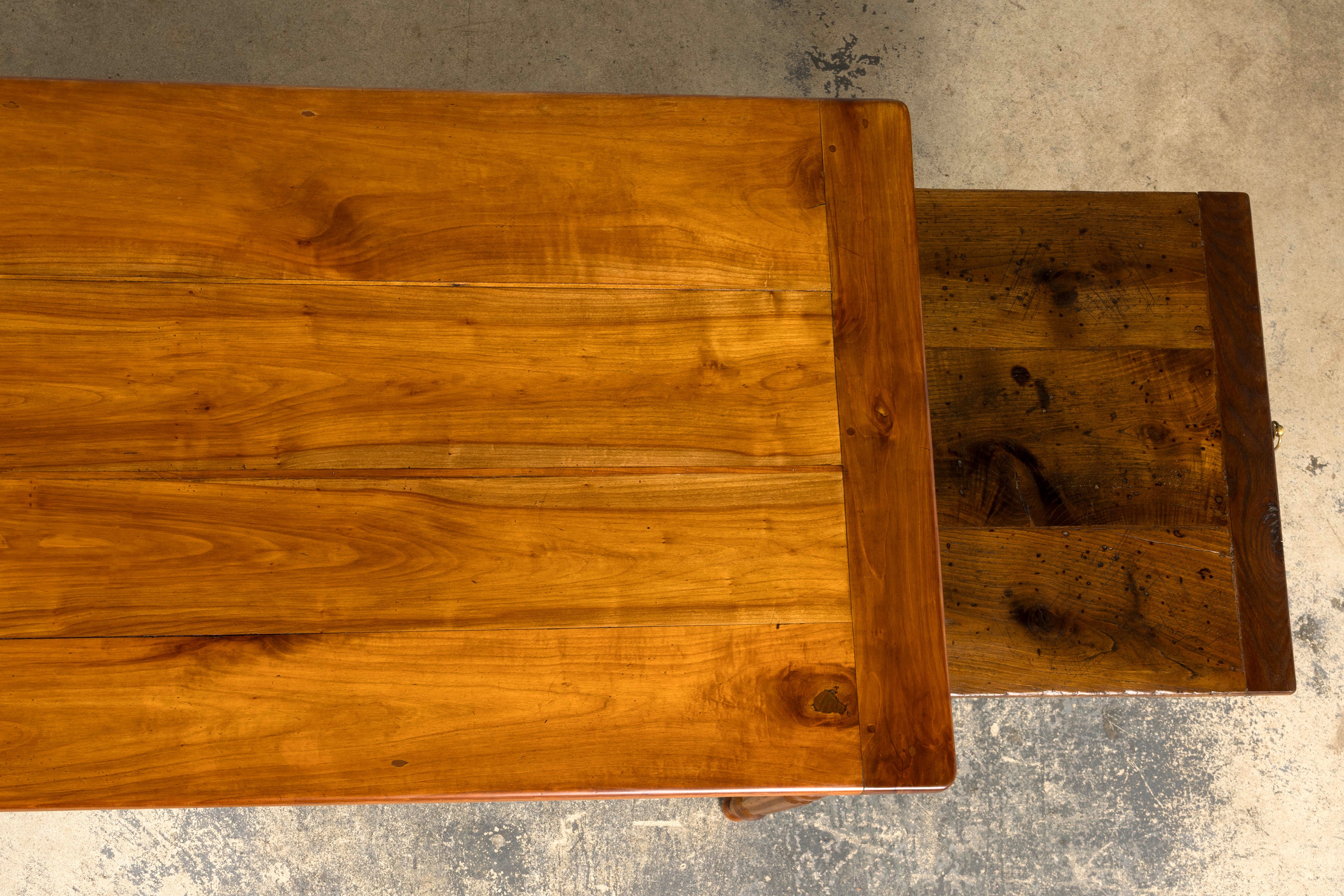 Mid-19th Century French Provincial Cherrywood Farmhouse Table