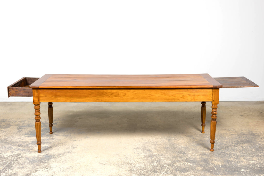 Mid-19th Century French Provincial Cherrywood Farmhouse Table