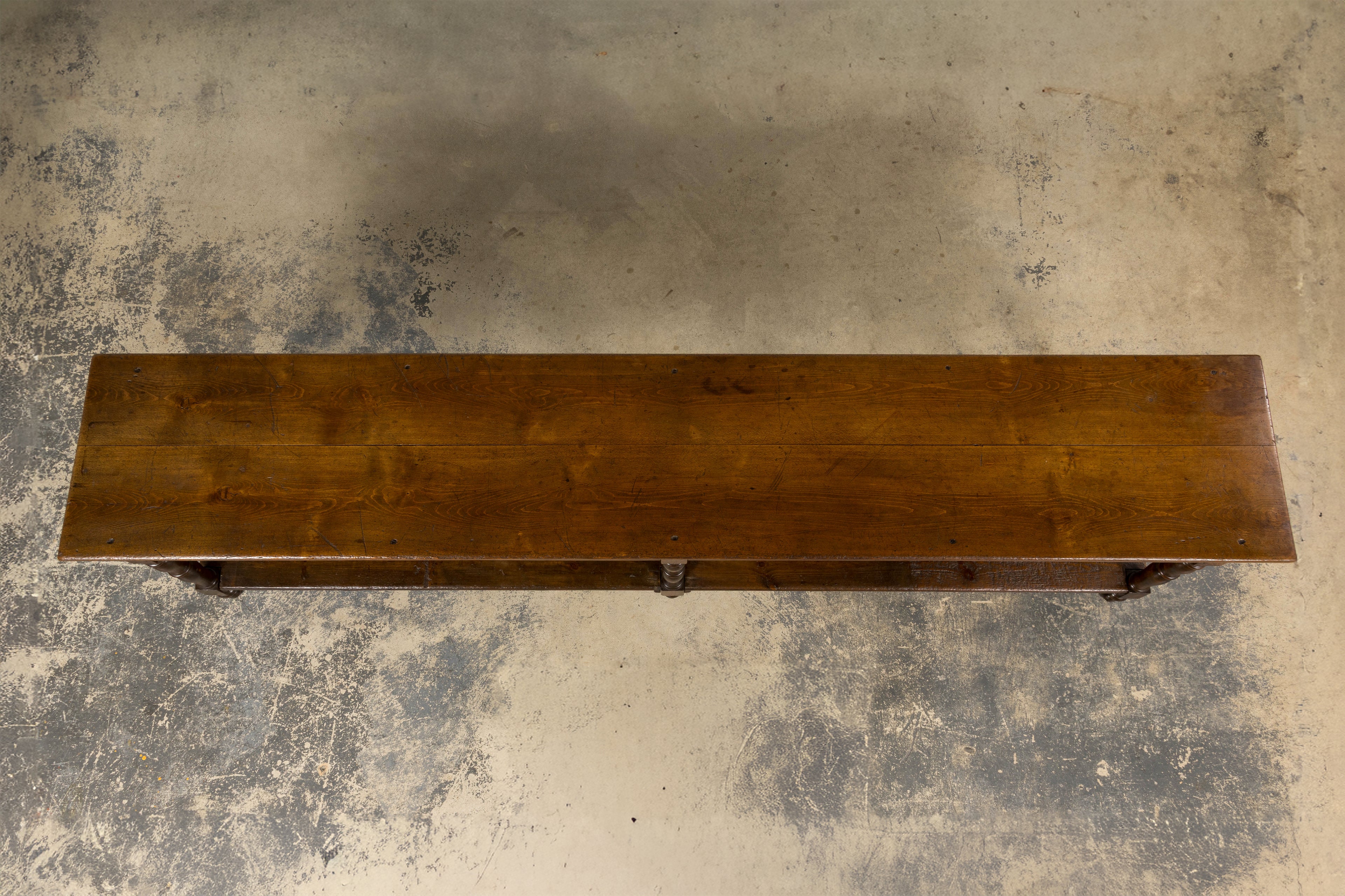 Mid 19th Century French Provincial Oak Draper’s Console Table