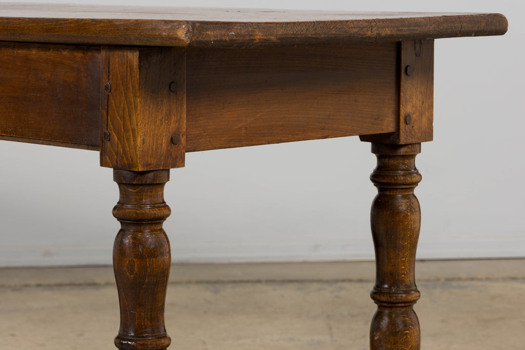 ON HOLD Mid 19th Century French Provincial Oak Draper’s Console Table