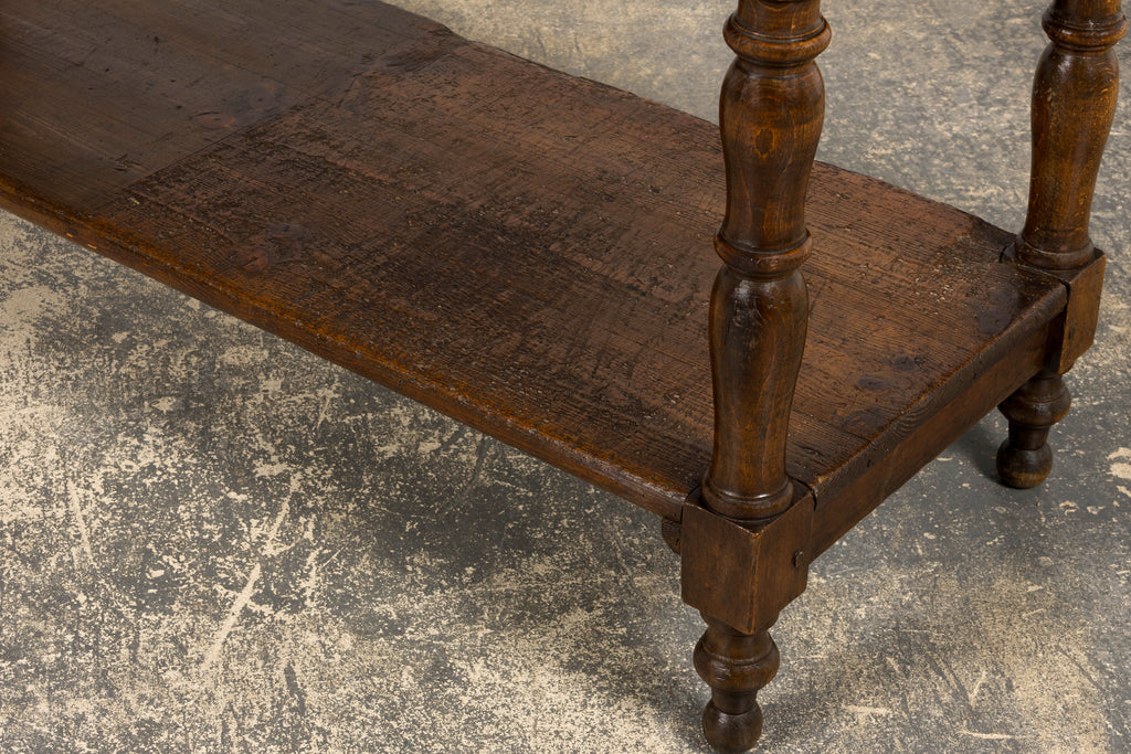 ON HOLD Mid 19th Century French Provincial Oak Draper’s Console Table